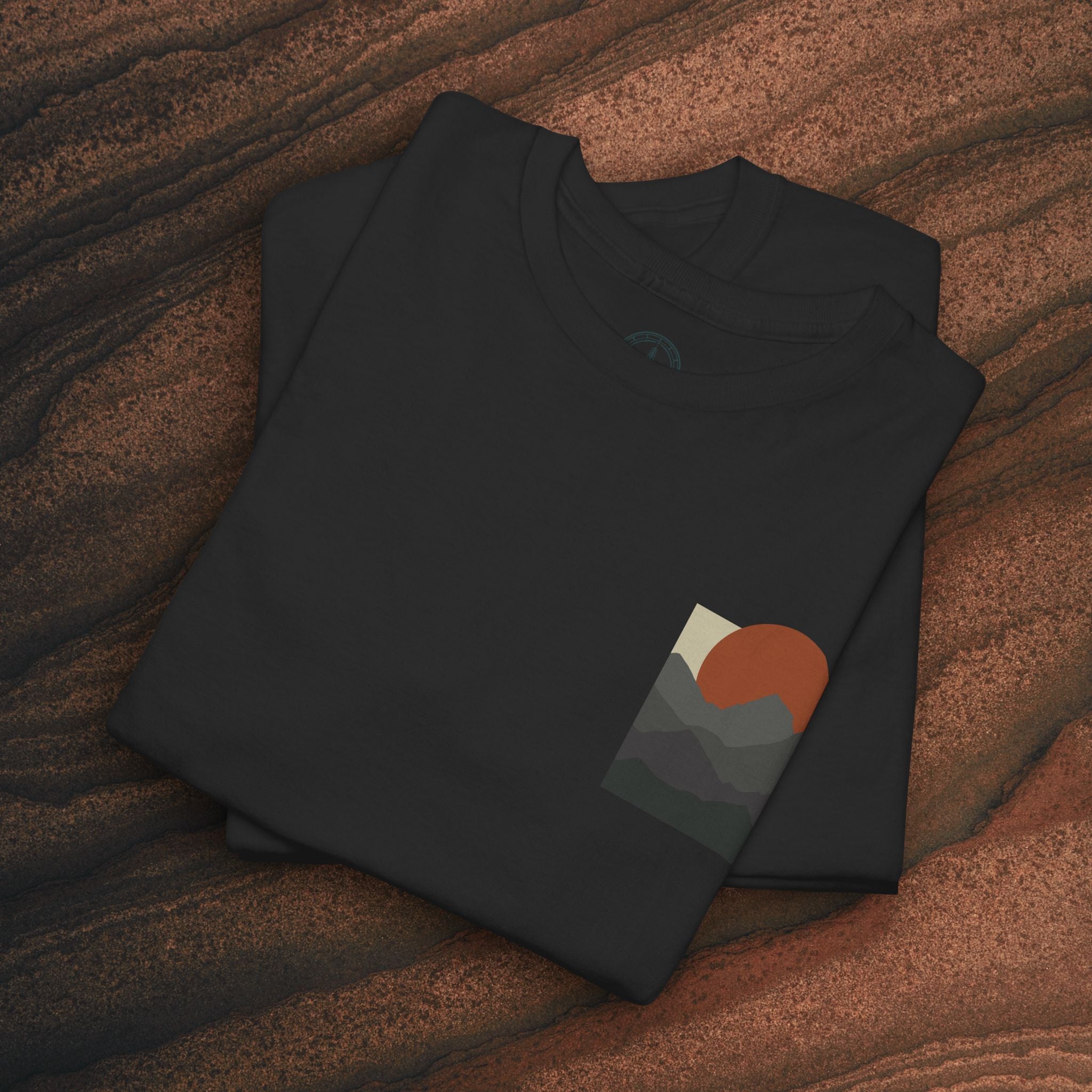 Halftone Mountain Sunset Tee