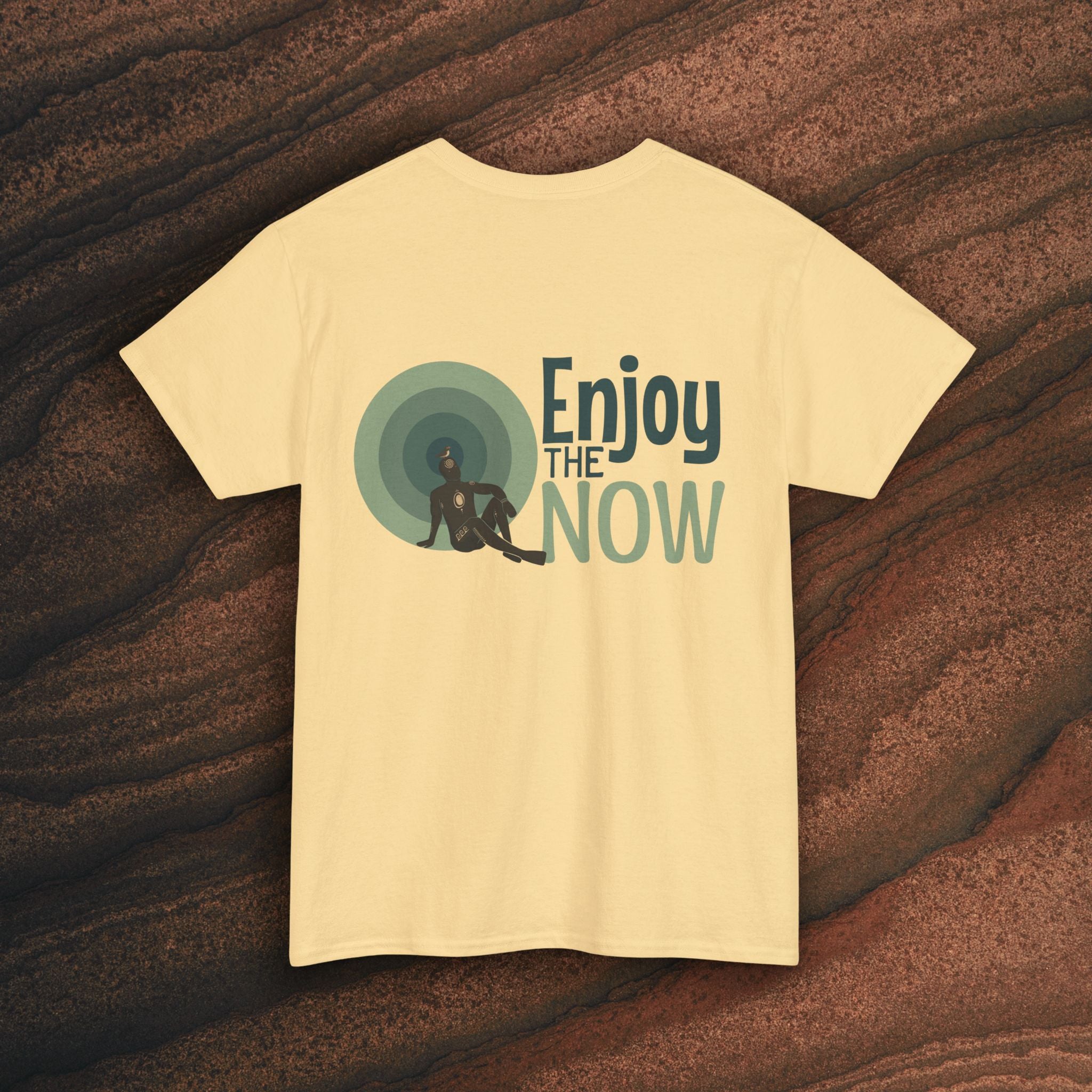 Enjoy the Now T‑Shirt — Mindful Retro Graphic Tee