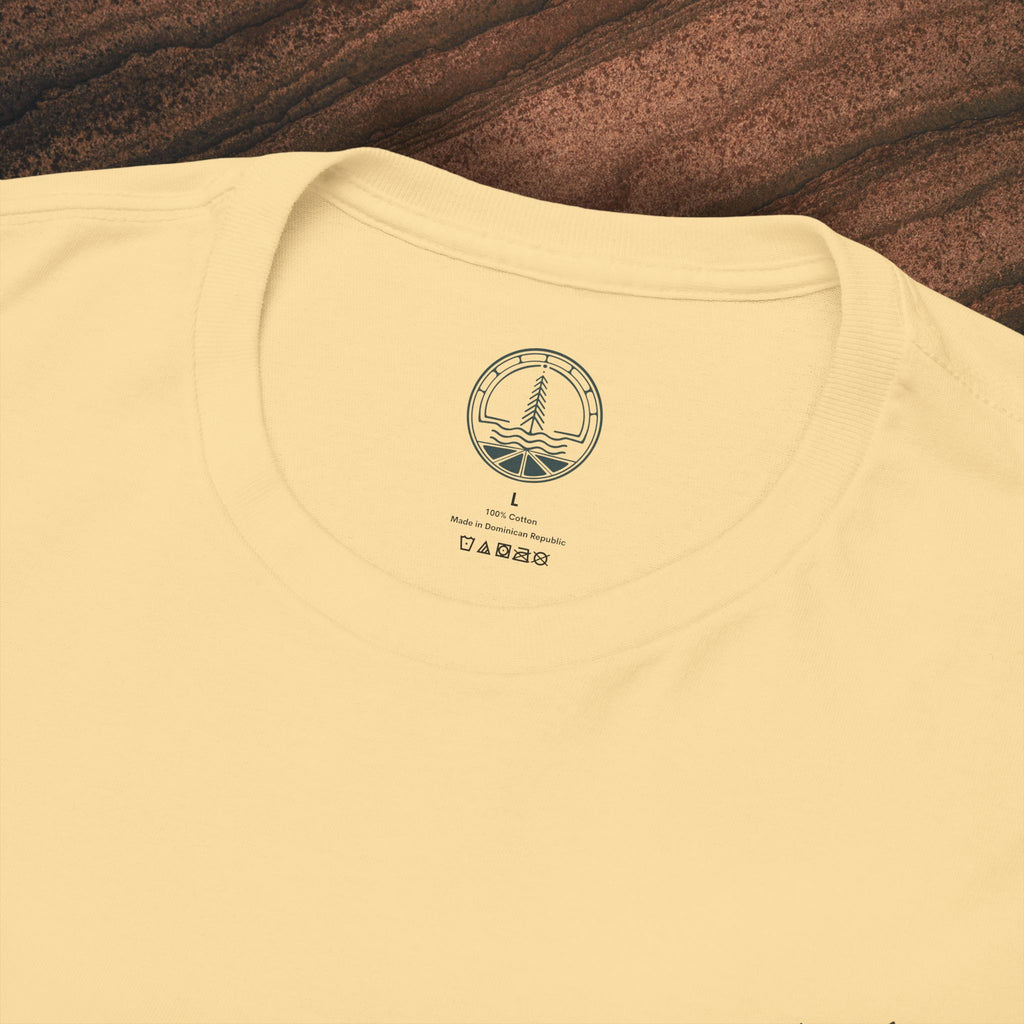 Unisex Heavy Cotton Tee — Minimal Olive Branch Graphic T-Shirt