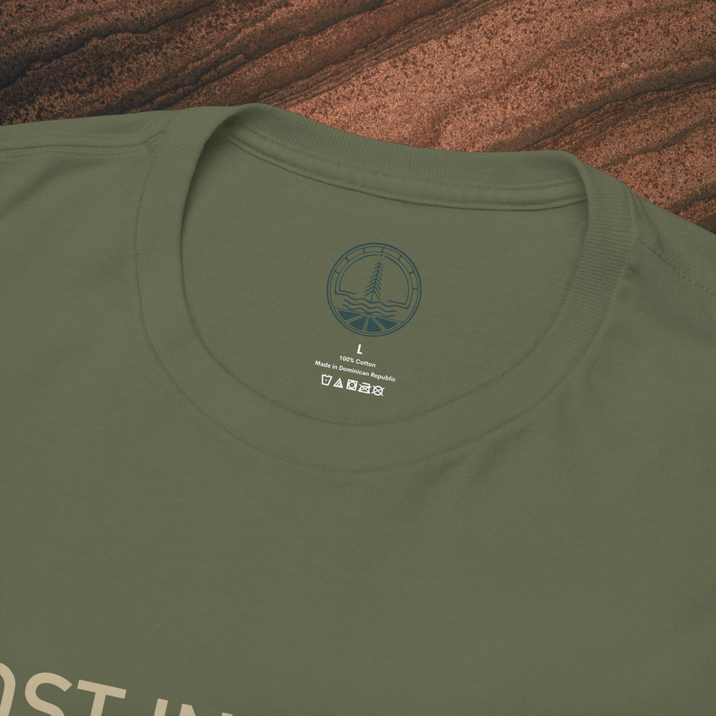 Lost in Nature T‑Shirt — Minimal Adventure Graphic Tee