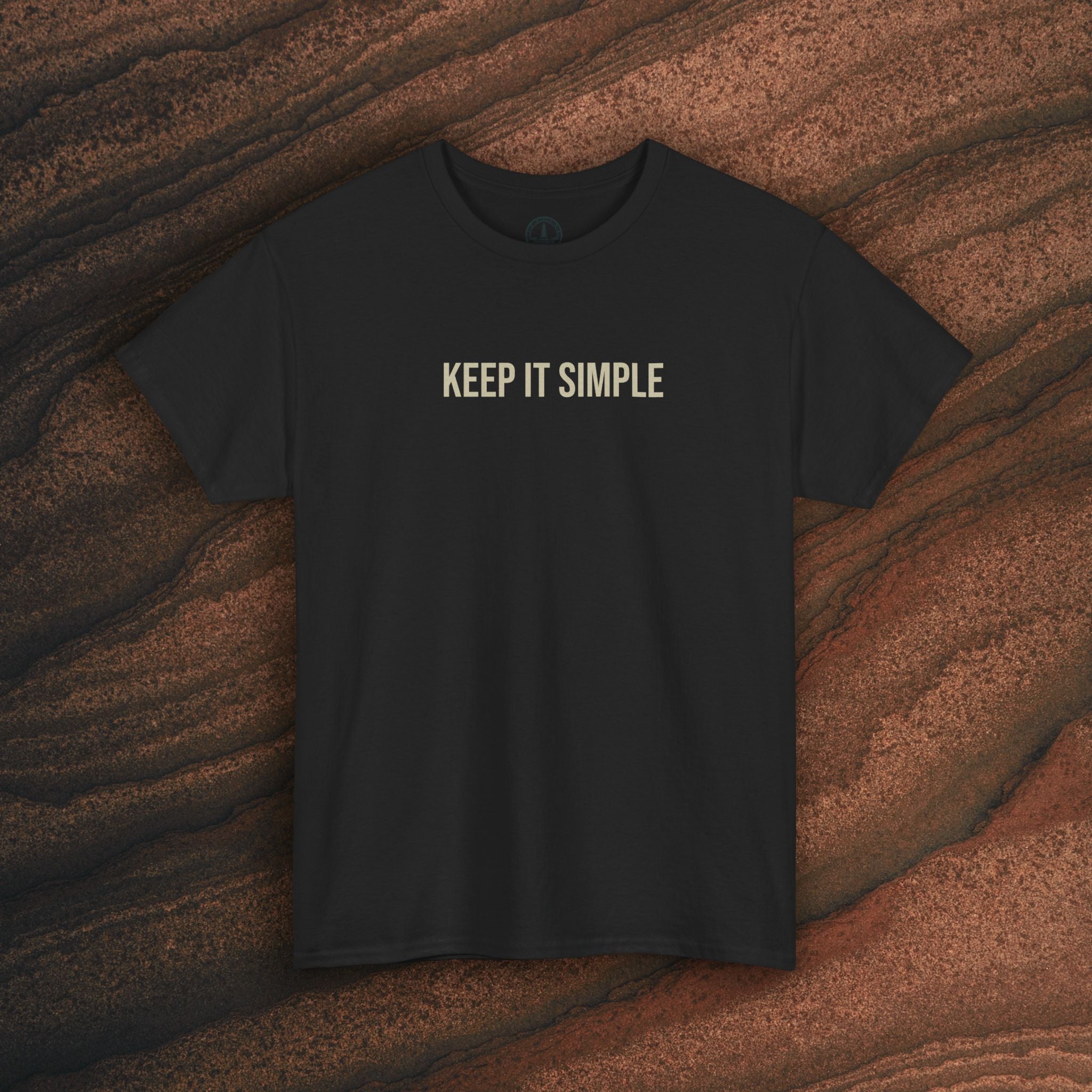 Keep It Simple Tee — Minimalist Coffee Moka Shirt