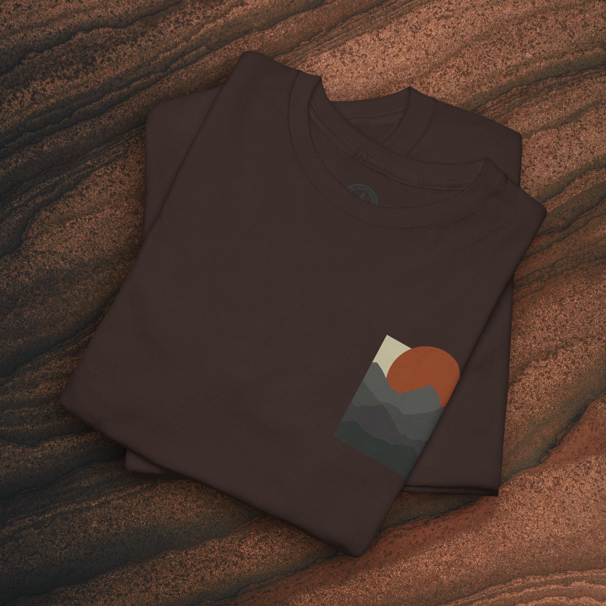Halftone Mountain Sunset Tee