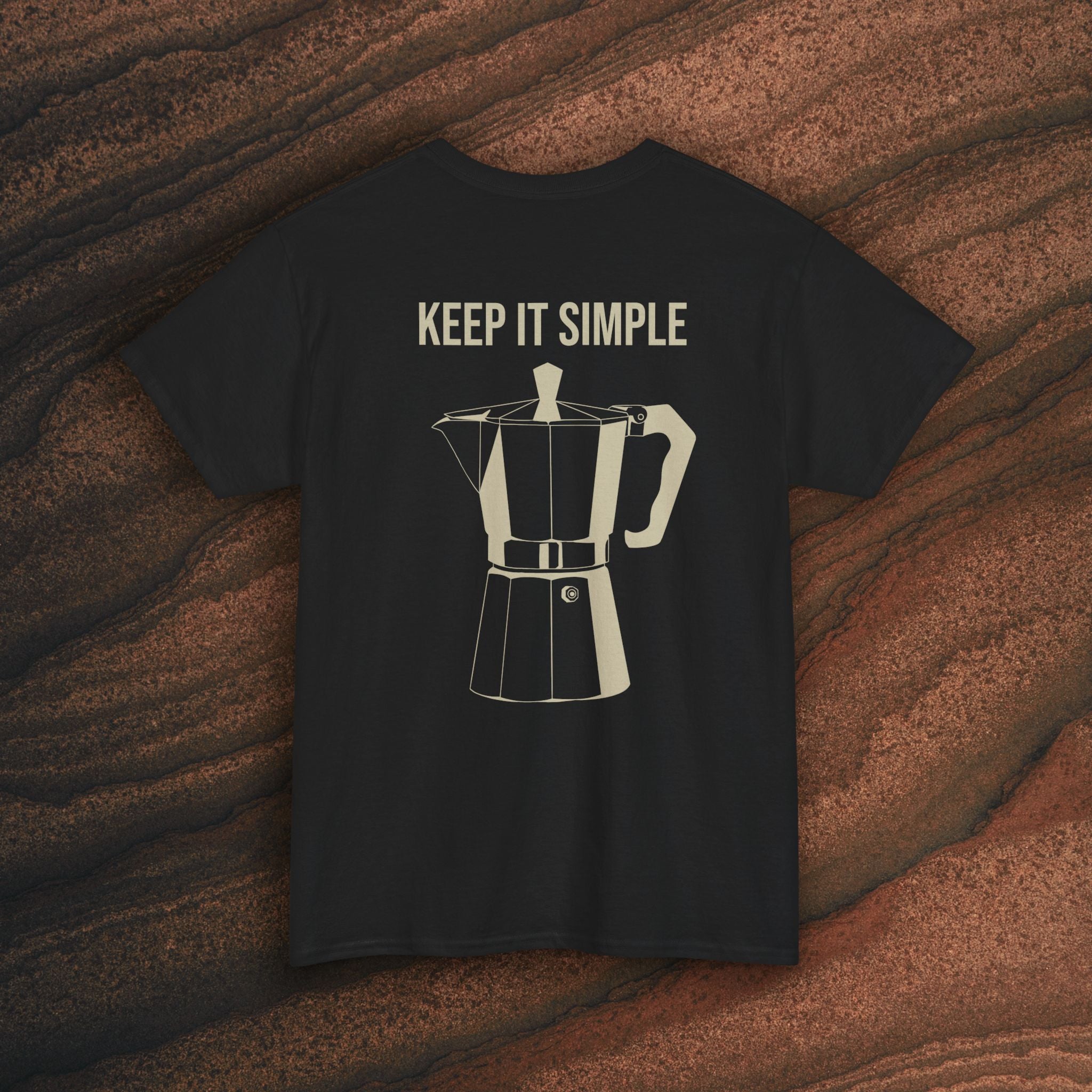 Keep It Simple Tee — Minimalist Coffee Moka Shirt