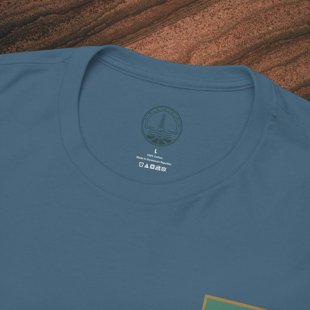 Mountain Landscape Tee – 'Stay' Graphic Nature Shirt
