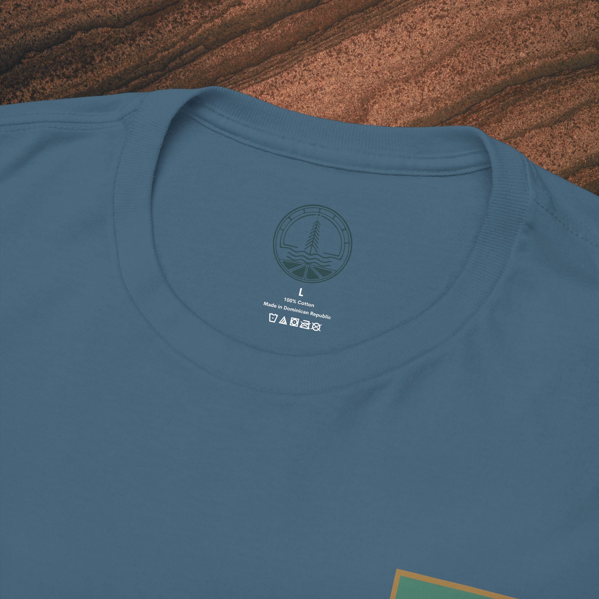 Mountain Landscape Tee – 'Stay' Graphic Nature Shirt
