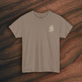 Unisex Heavy Cotton Tee — Minimal Olive Branch Graphic T-Shirt