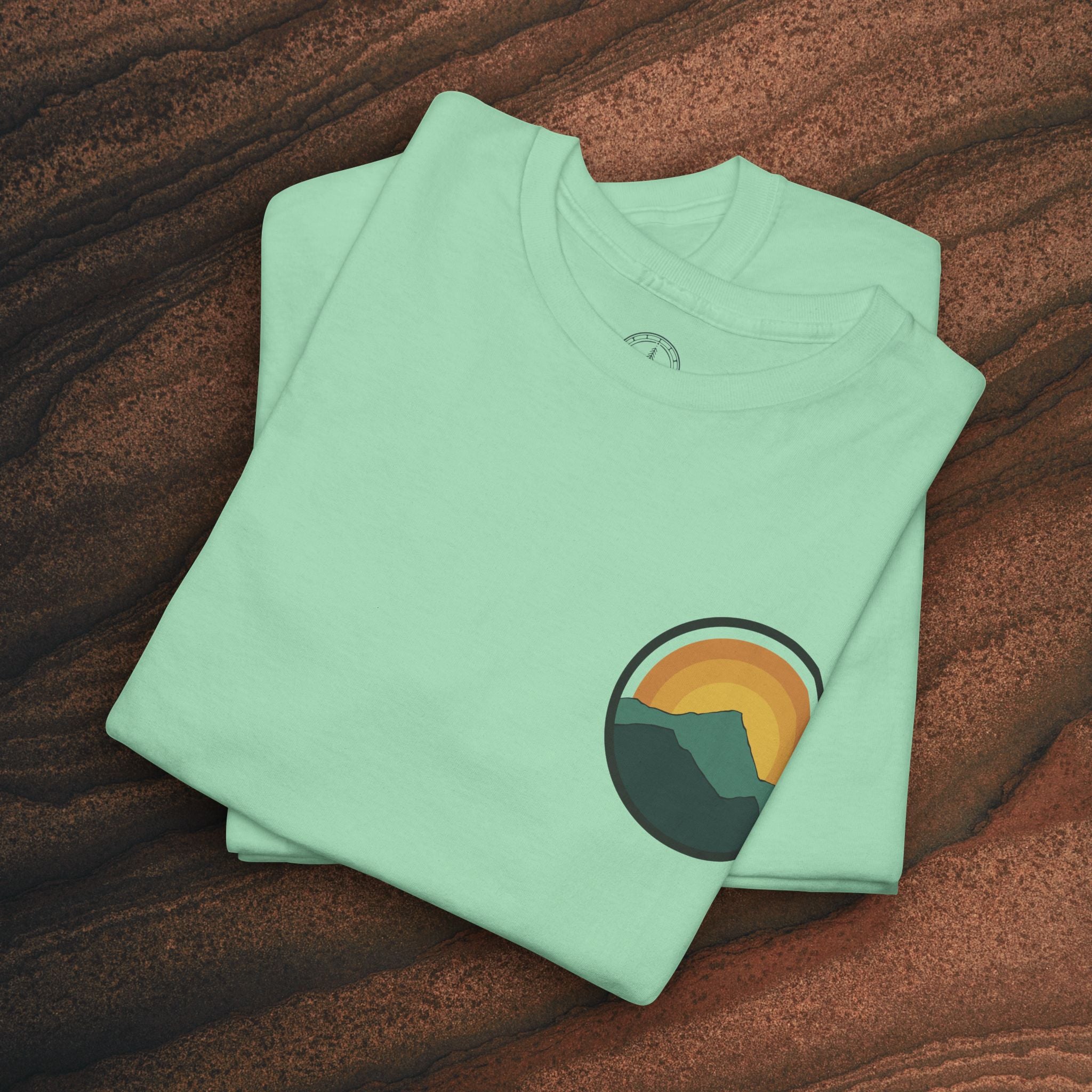 Retro Sunset Mountain Graphic Tee