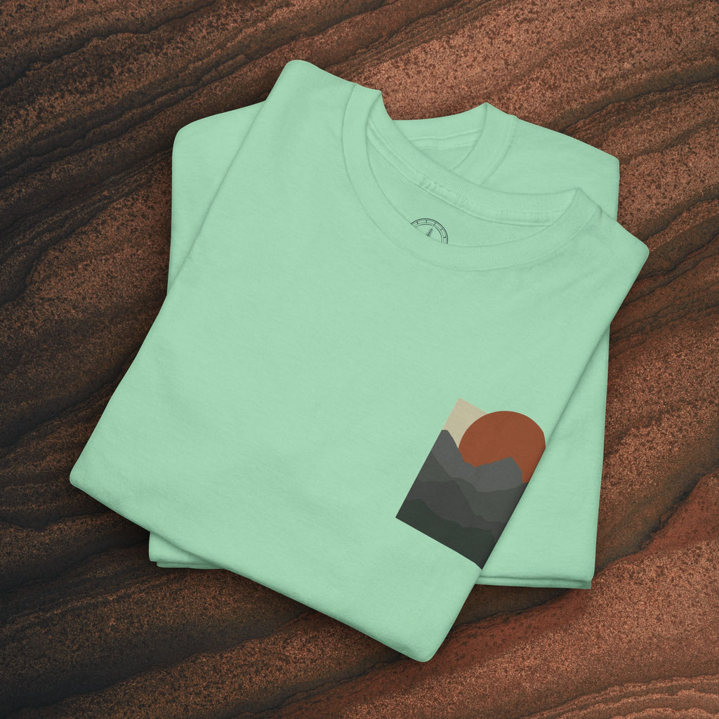 Halftone Mountain Sunset Tee