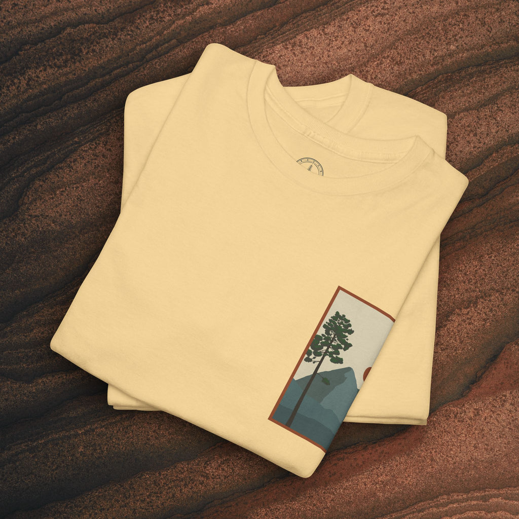 Mountain Landscape Tee – 'Stay' Graphic Nature Shirt