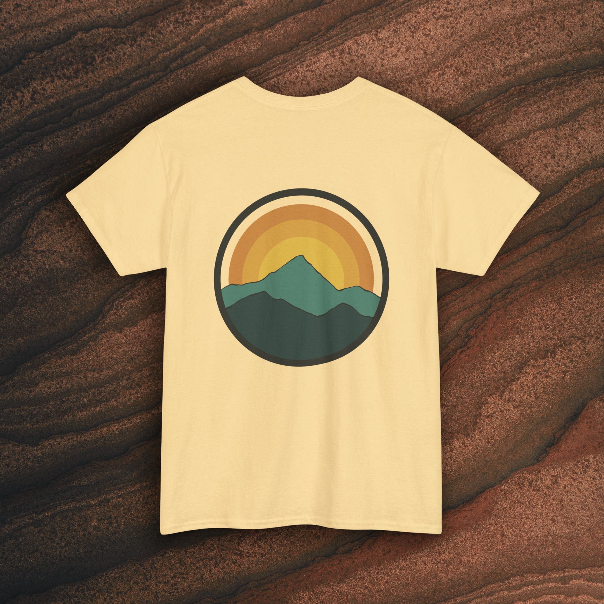Retro Sunset Mountain Graphic Tee