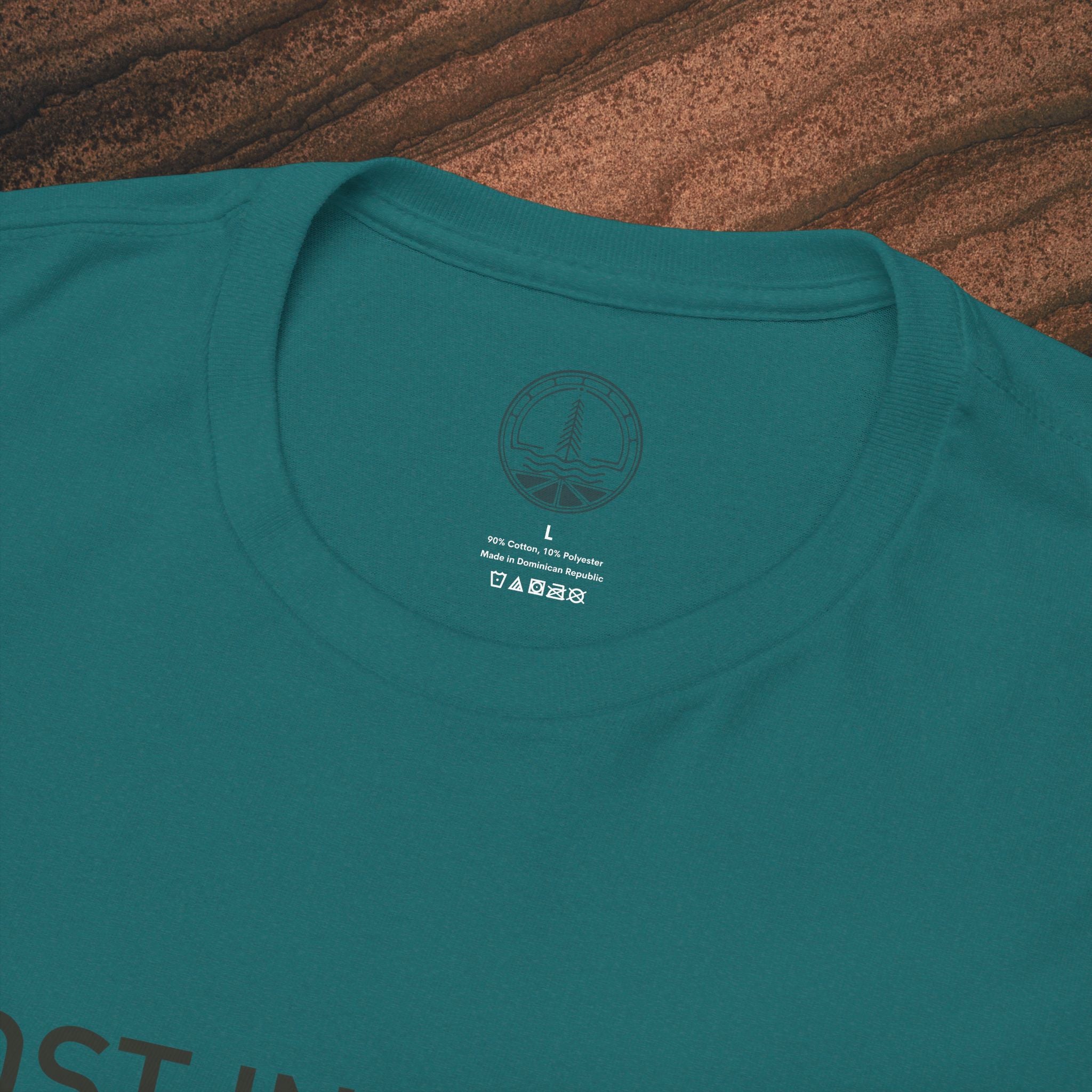 Lost in Nature T‑Shirt — Minimal Adventure Graphic Tee