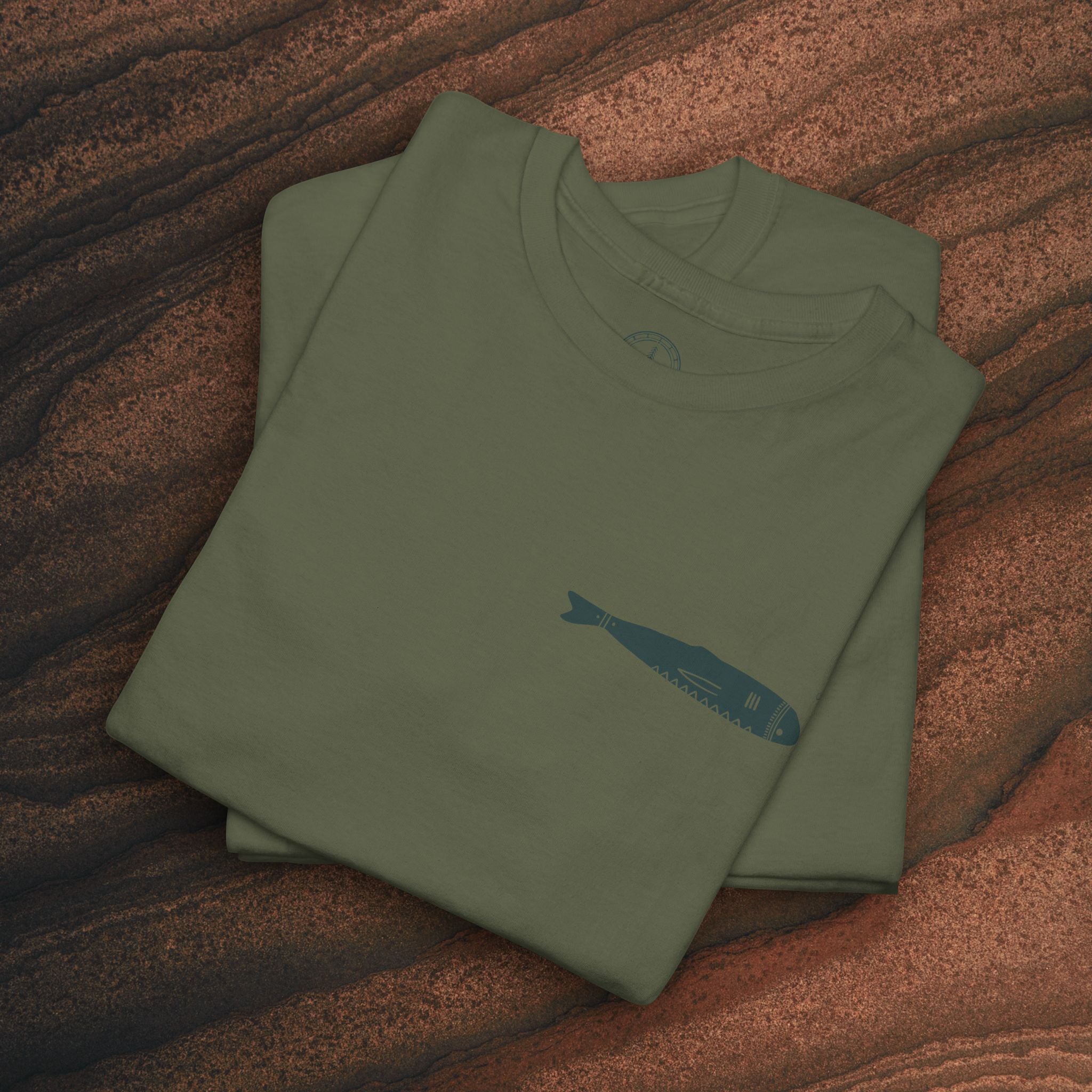 Sardine Trio Graphic Tee – Minimal Fish