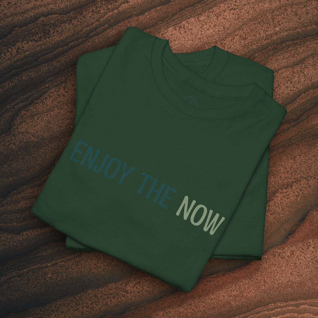 Enjoy the Now T‑Shirt — Mindful Retro Graphic Tee