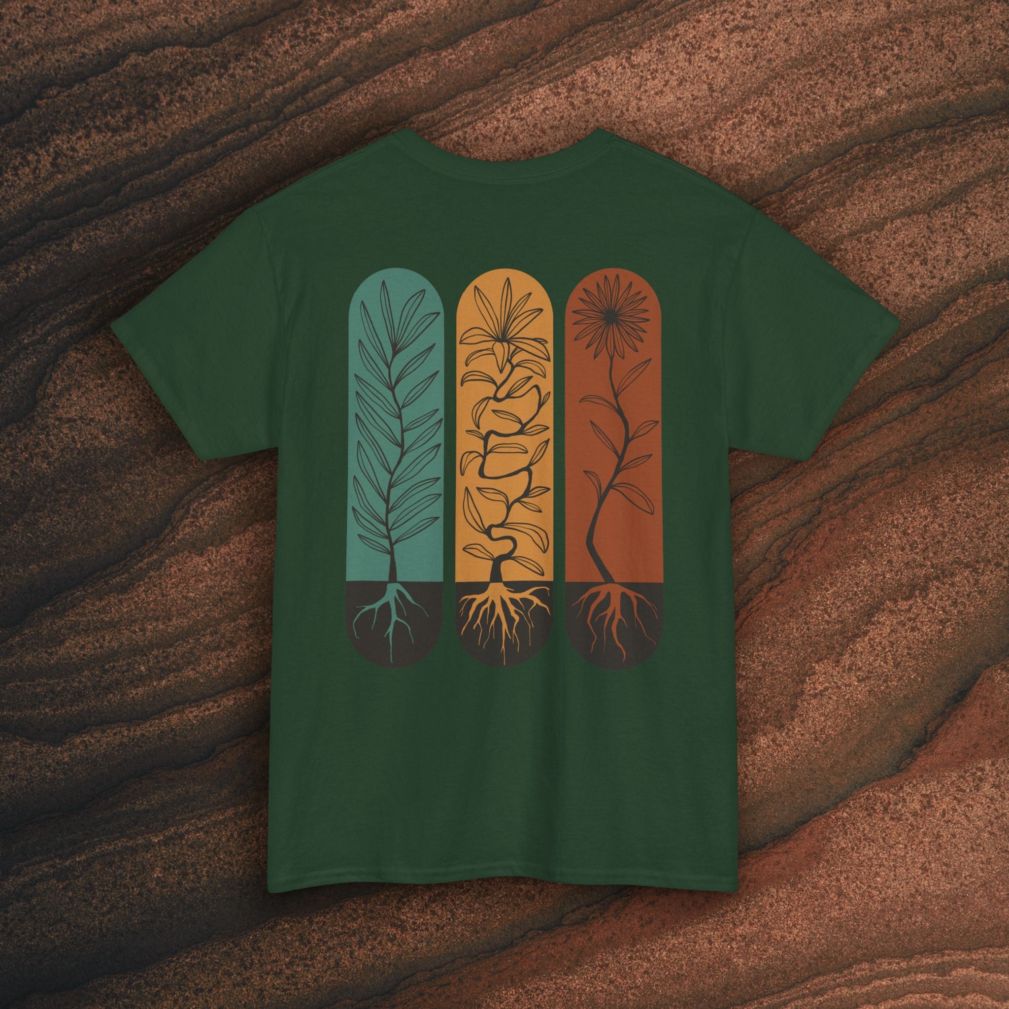 Unisex Heavy Cotton Tee - Rooted plants
