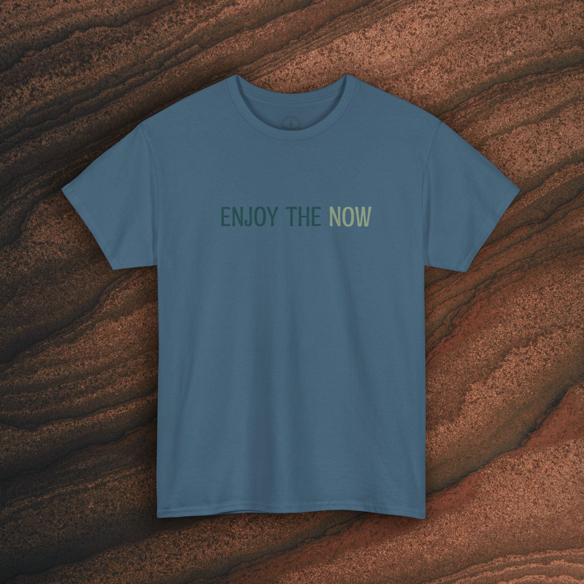 Enjoy the Now T‑Shirt — Mindful Retro Graphic Tee