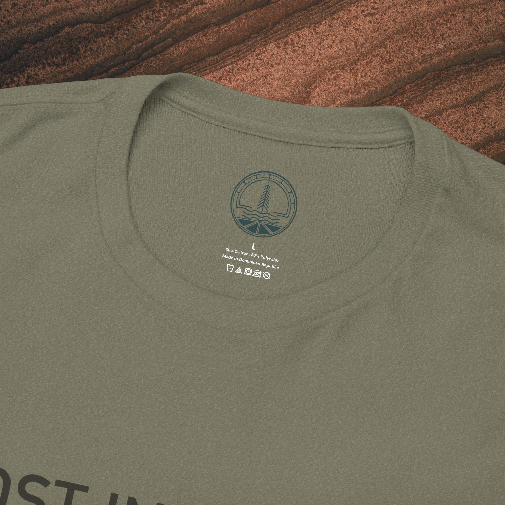 Lost in Nature T‑Shirt — Minimal Adventure Graphic Tee