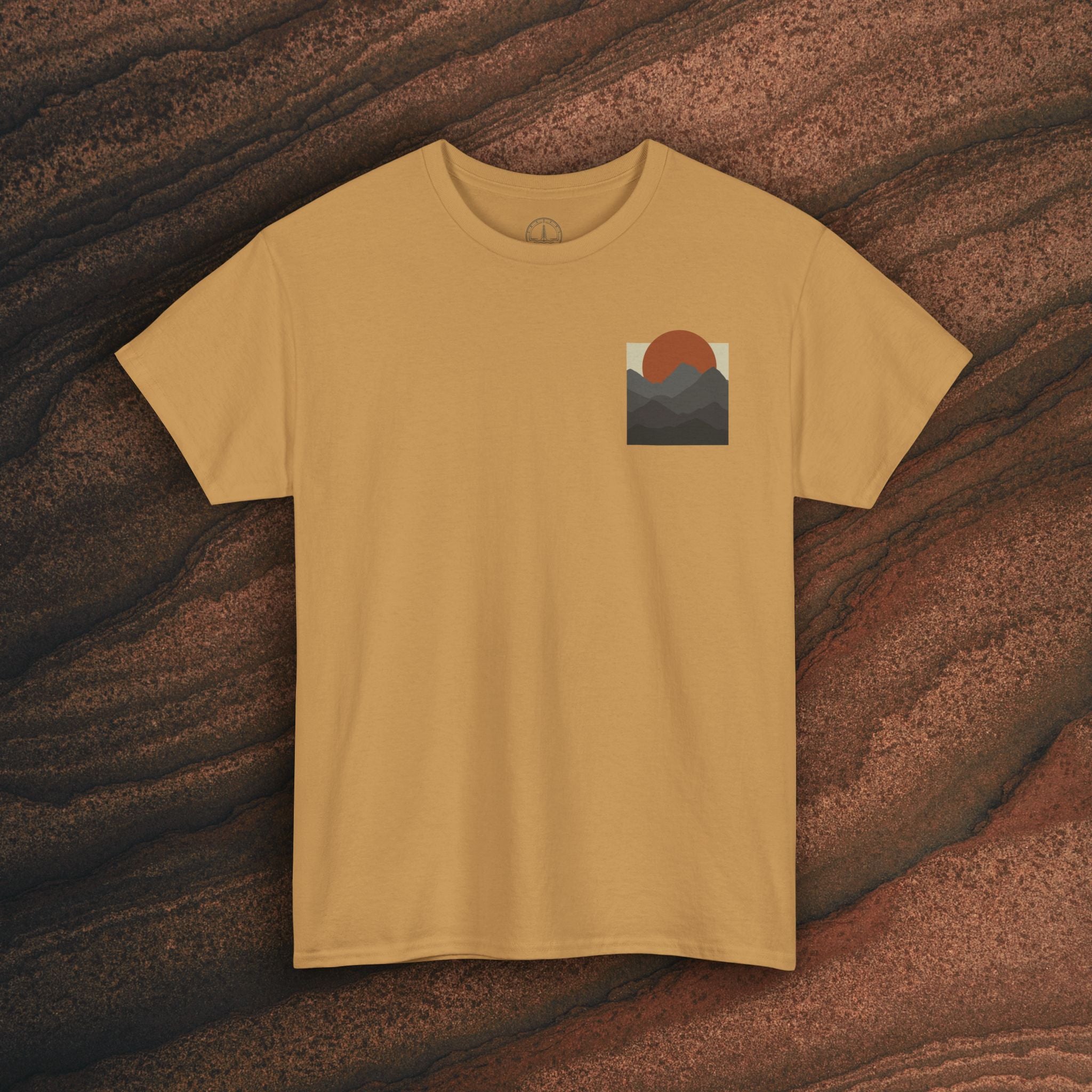 Halftone Mountain Sunset Tee