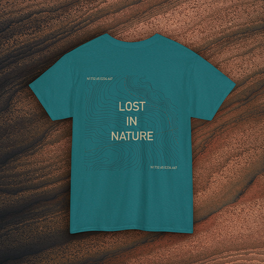 Lost in Nature T‑Shirt — Minimal Adventure Graphic Tee