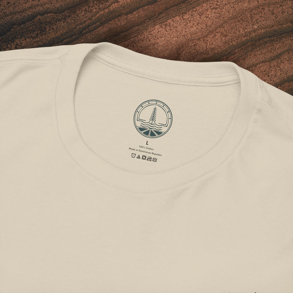 Unisex Heavy Cotton Tee — Minimal Olive Branch Graphic T-Shirt