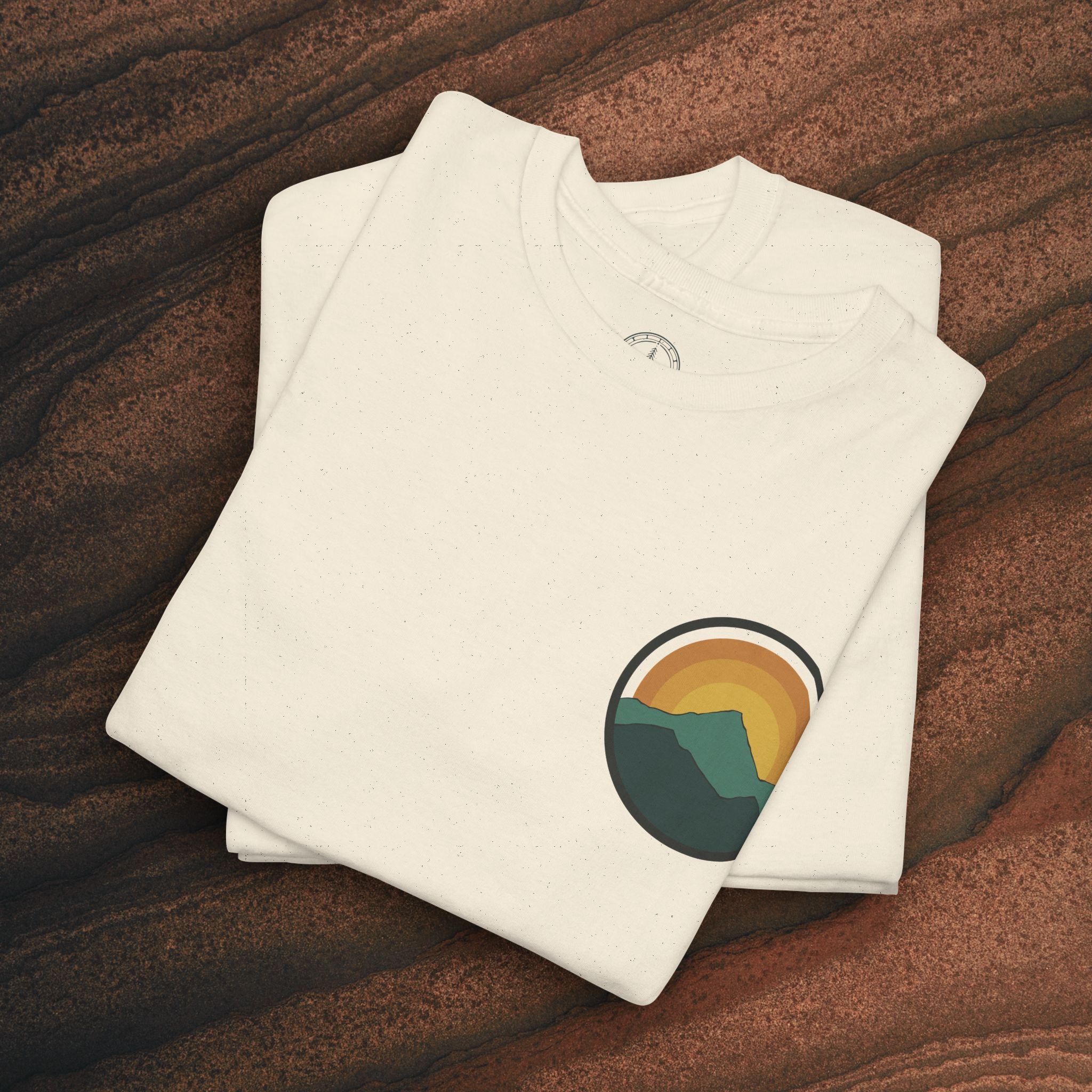 Retro Sunset Mountain Graphic Tee