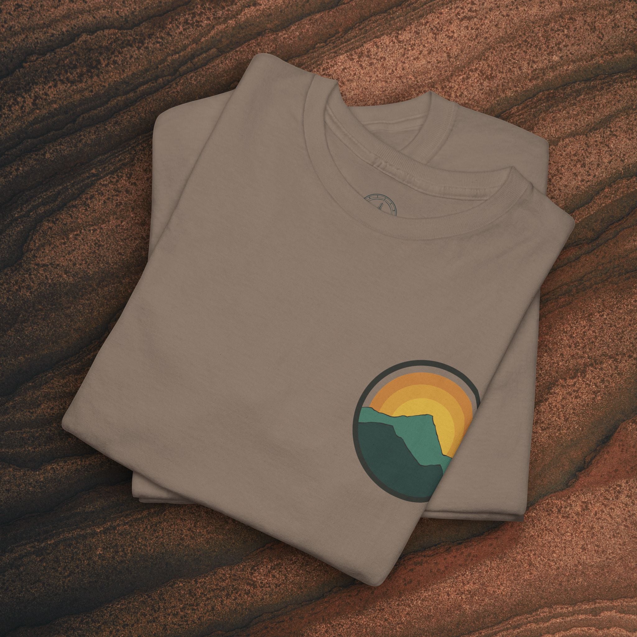 Retro Sunset Mountain Graphic Tee