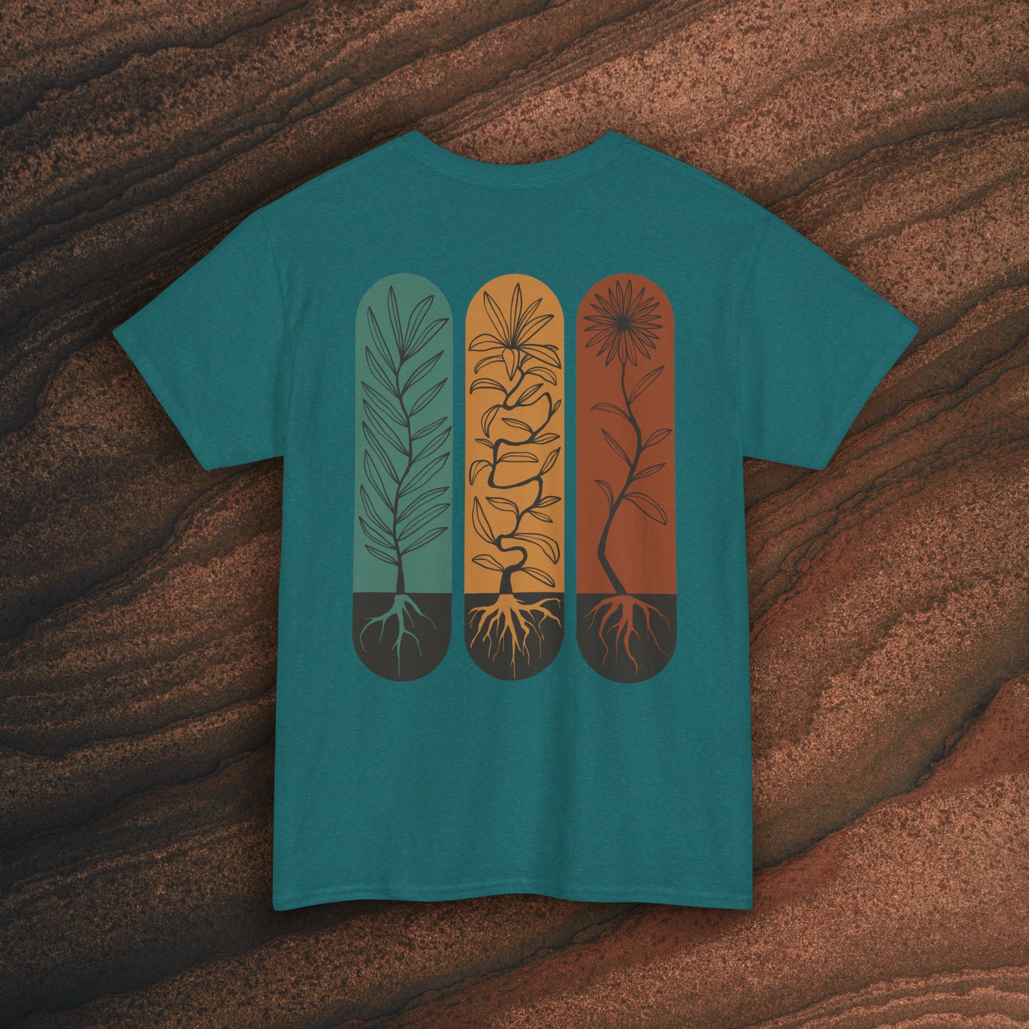 Unisex Heavy Cotton Tee - Rooted plants