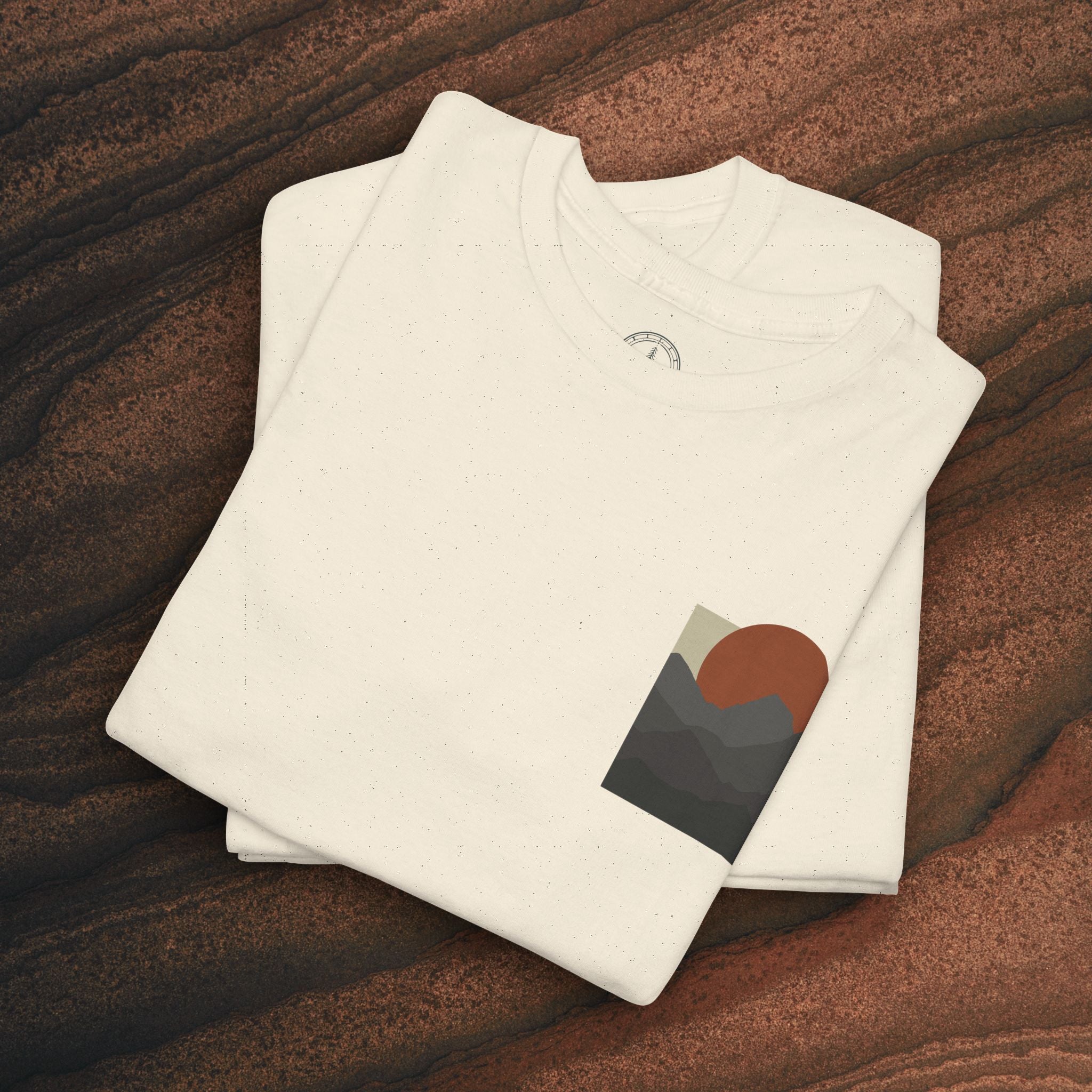 Halftone Mountain Sunset Tee