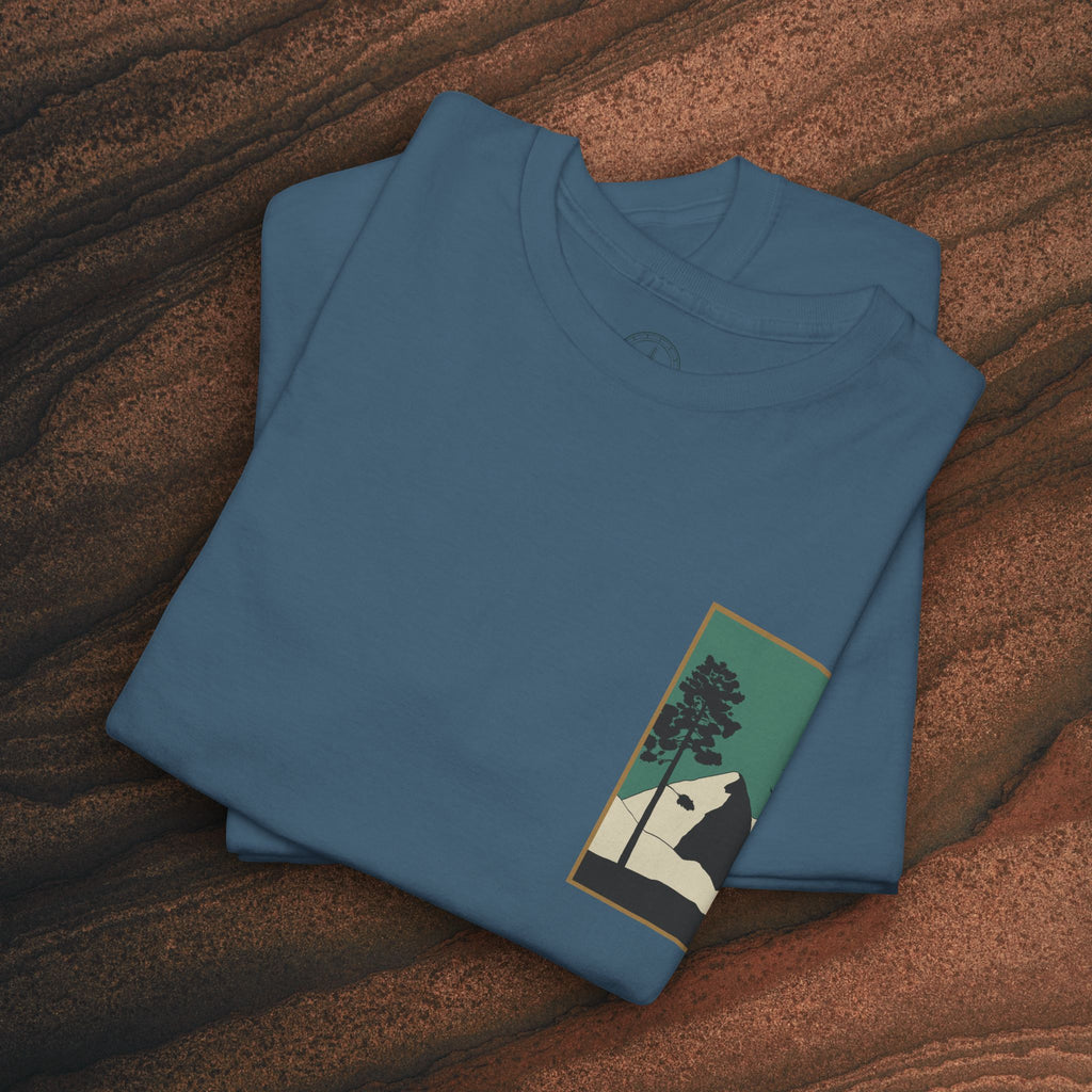 Mountain Landscape Tee – 'Stay' Graphic Nature Shirt