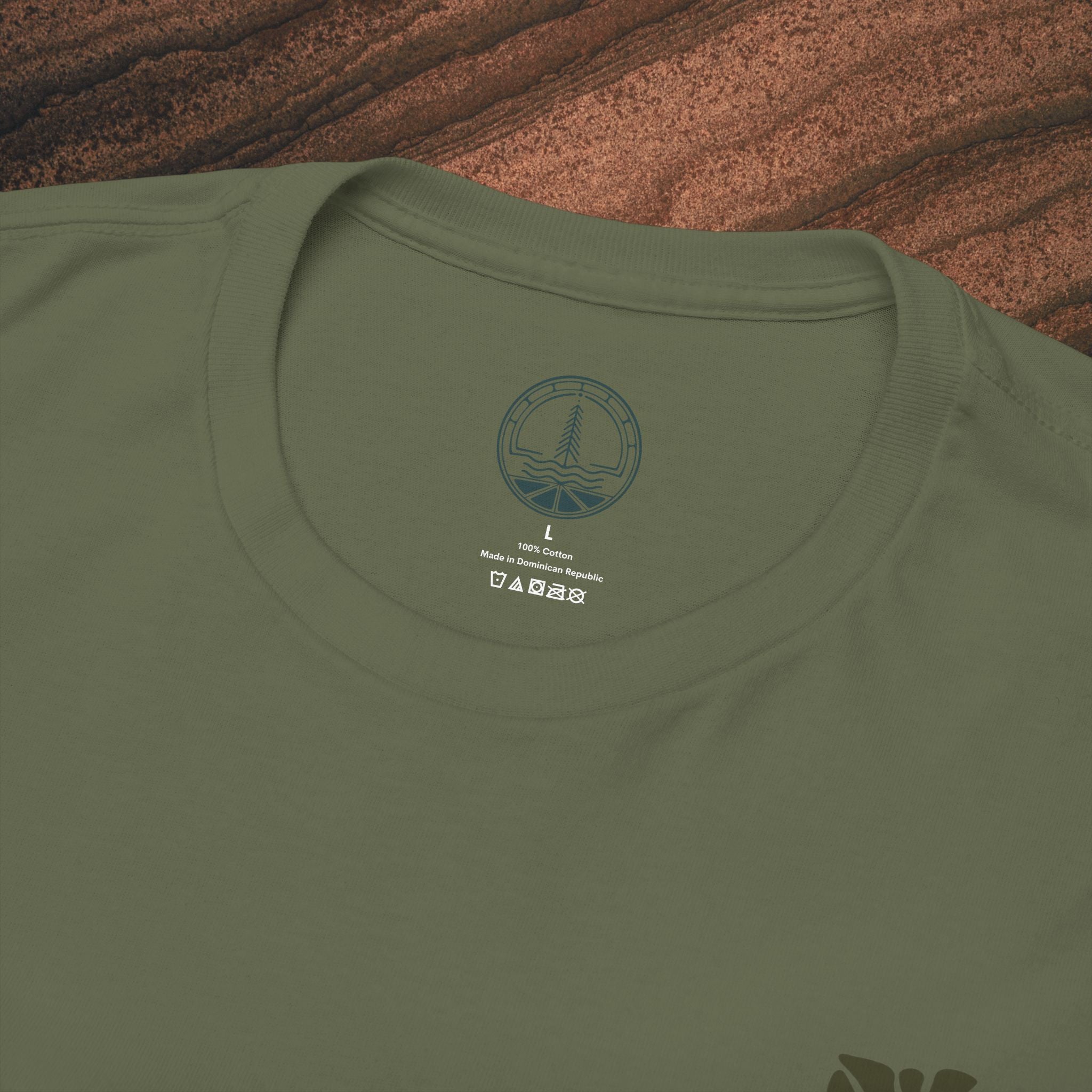 Unisex Heavy Cotton T-Shirt — Botanical Leaf Print