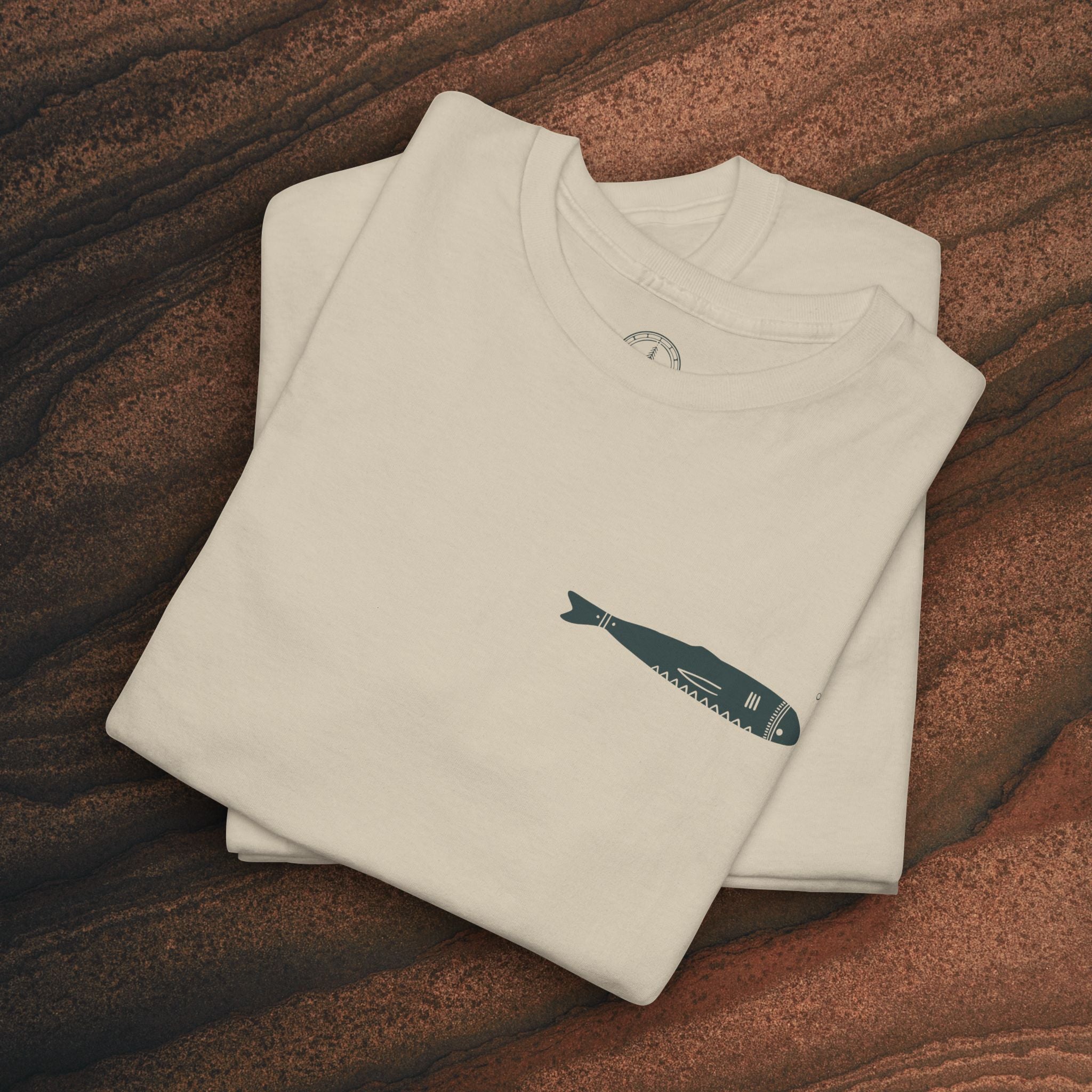 Sardine Trio Graphic Tee – Minimal Fish