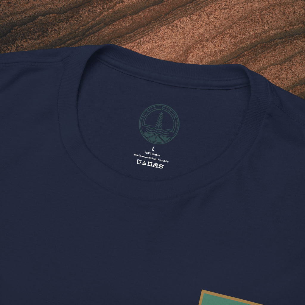 Mountain Landscape Tee – 'Stay' Graphic Nature Shirt