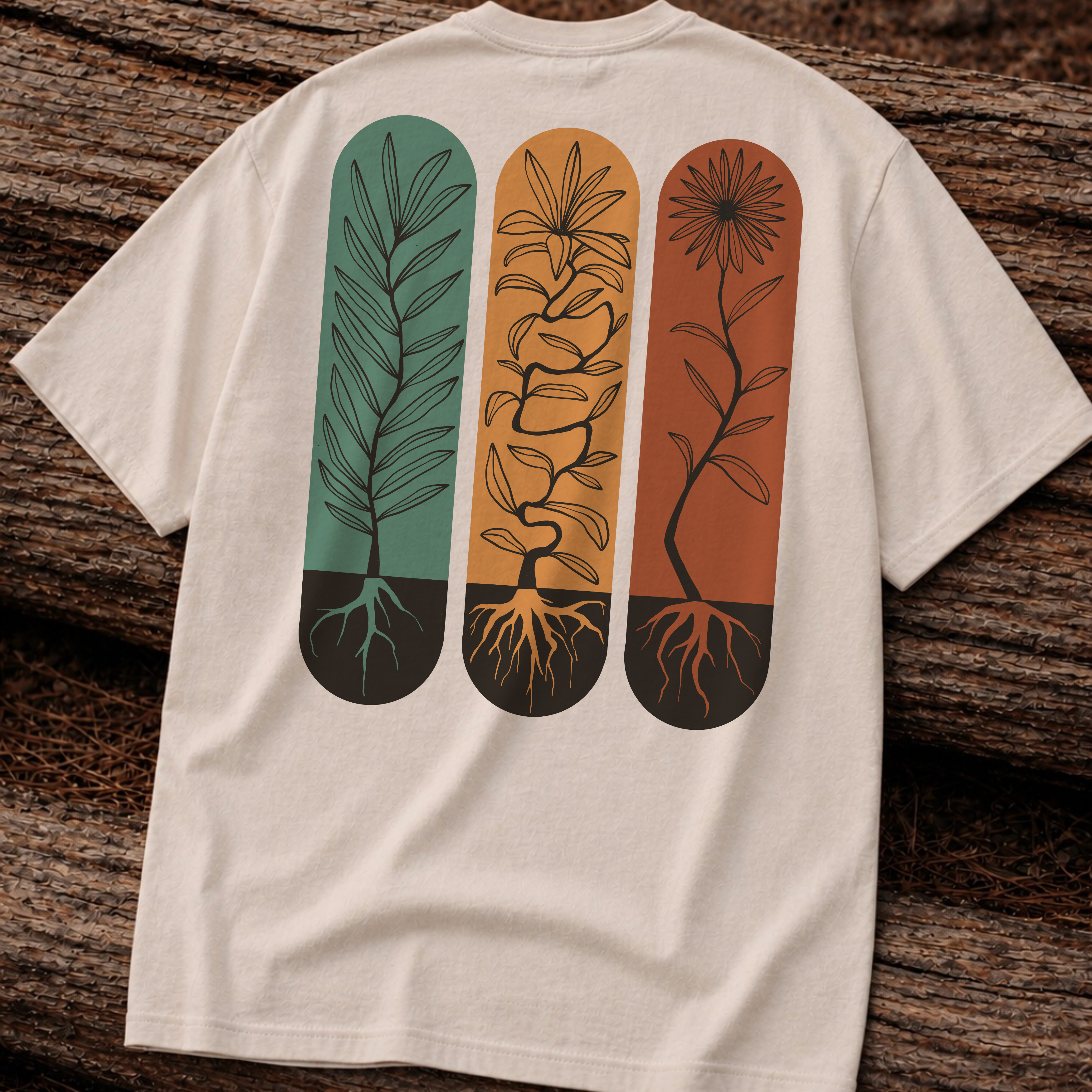 Unisex Heavy Cotton Tee - Rooted plants