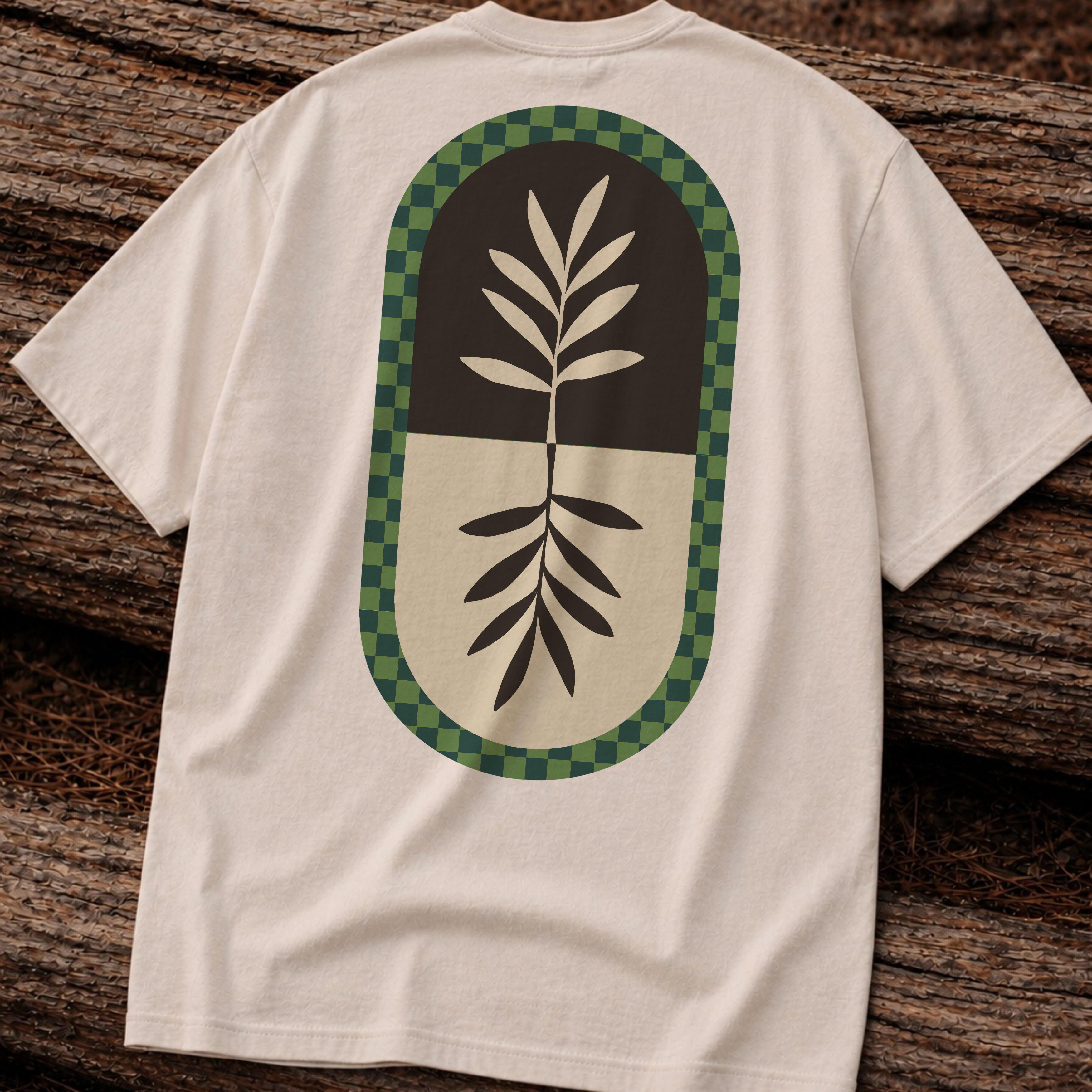 Unisex Heavy Cotton Tee — Minimal Olive Branch Graphic T-Shirt