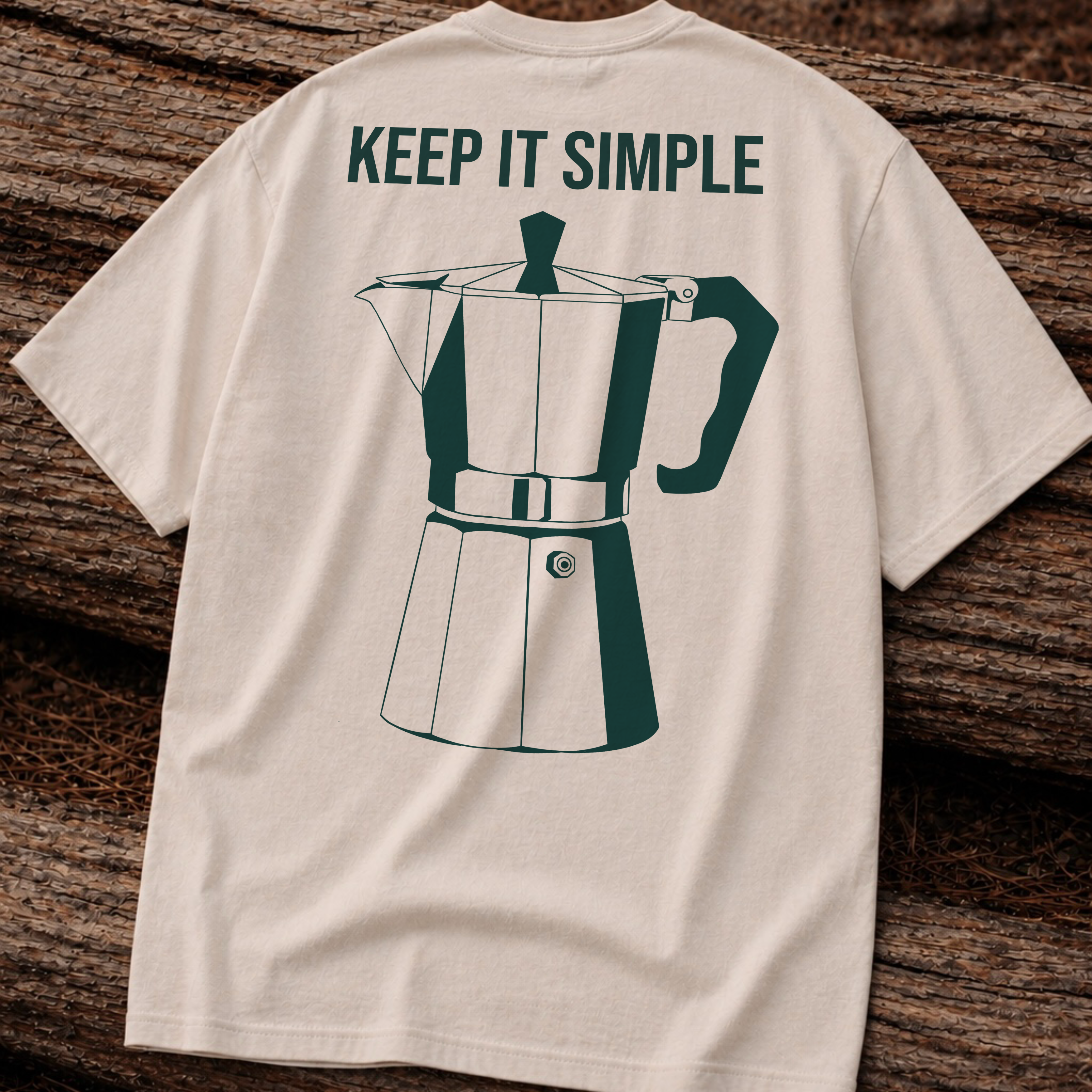 Keep It Simple Tee — Minimalist Coffee Moka Shirt