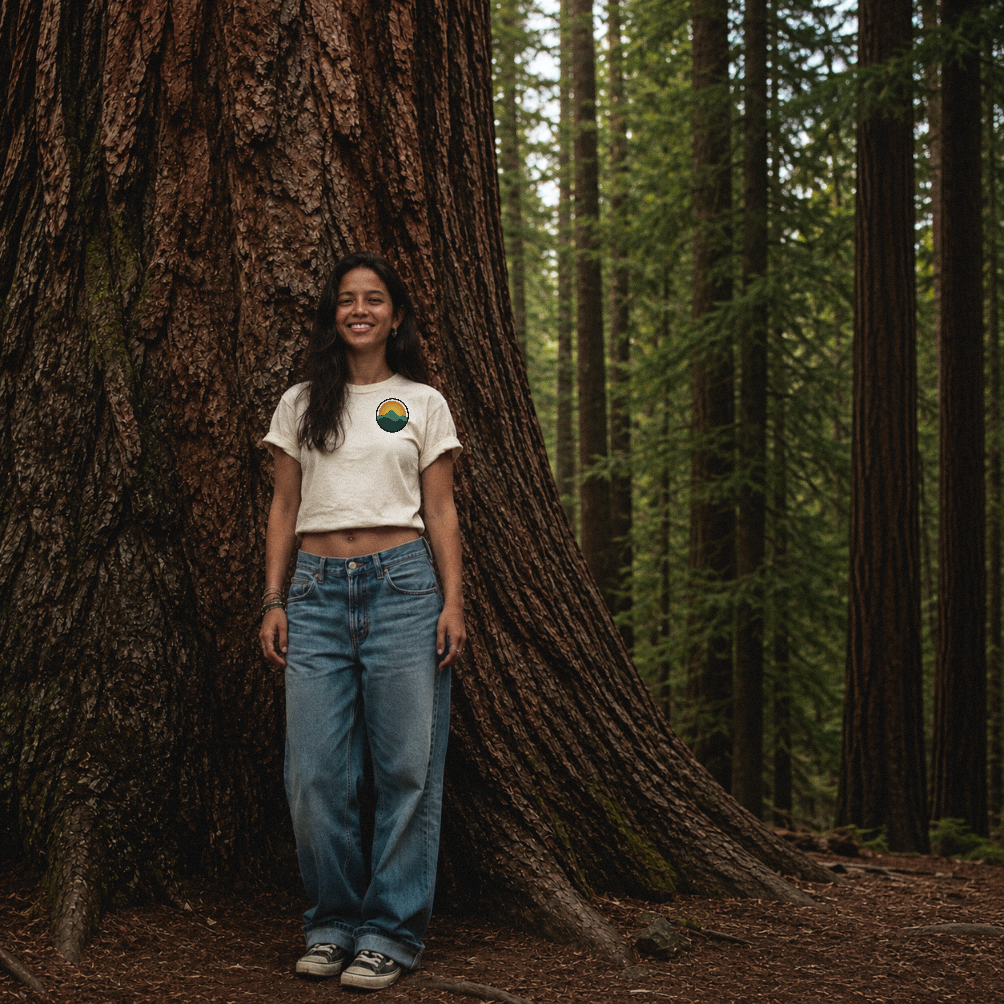Retro Sunset Mountain Graphic Tee