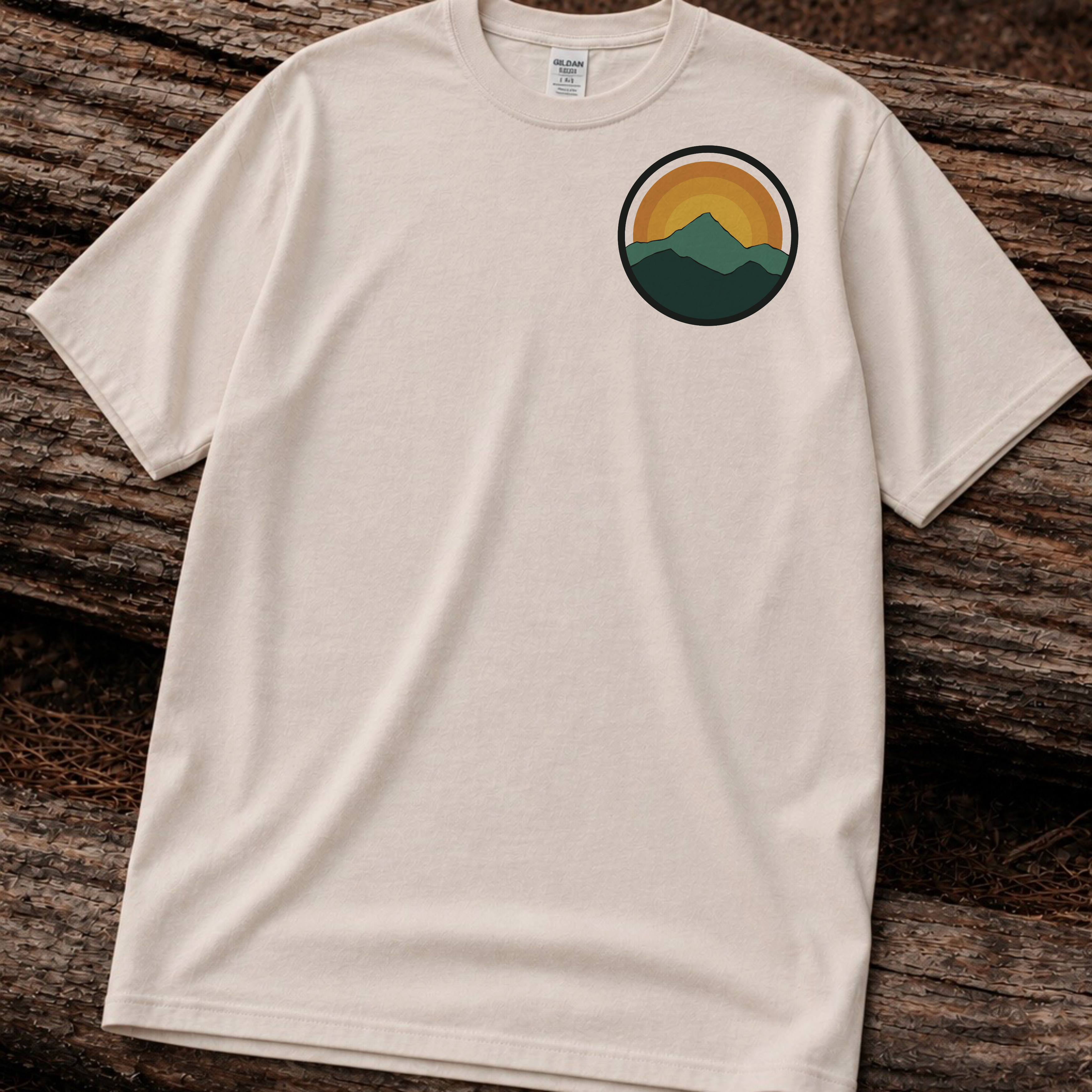 Retro Sunset Mountain Graphic Tee