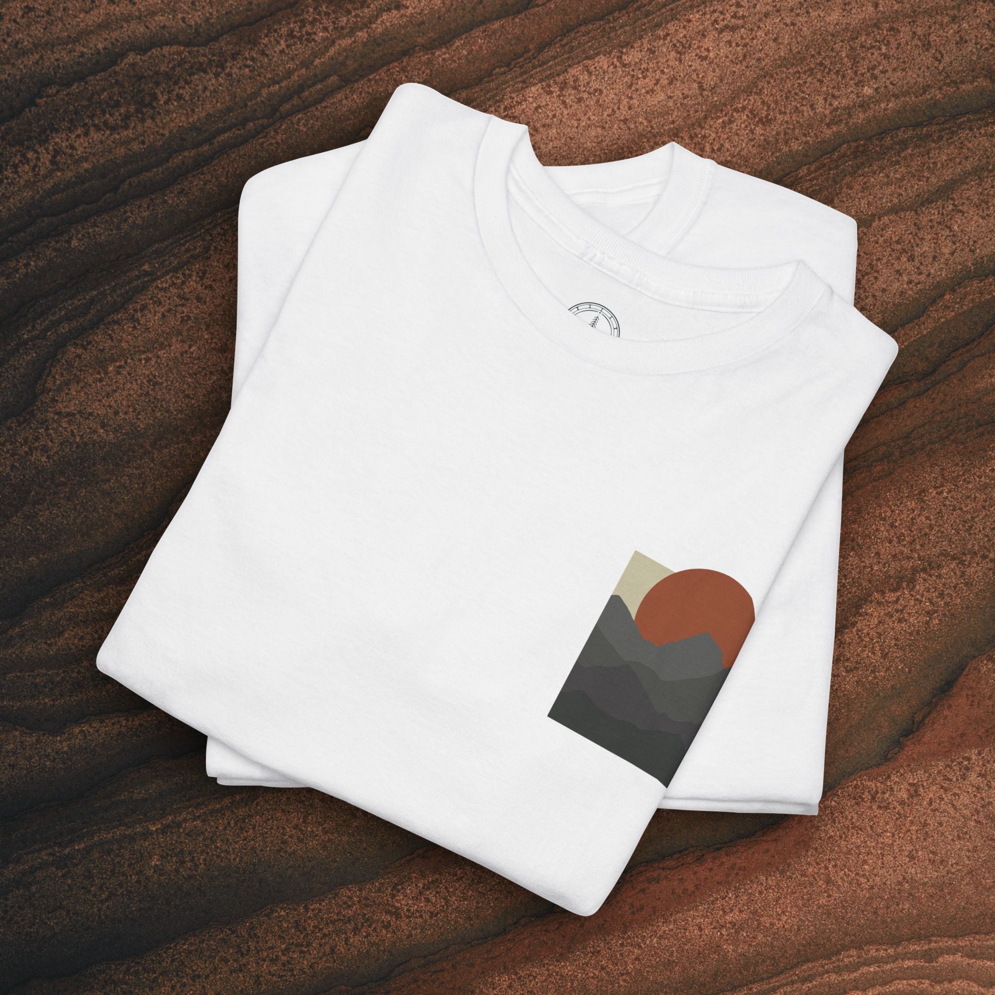 Halftone Mountain Sunset Tee