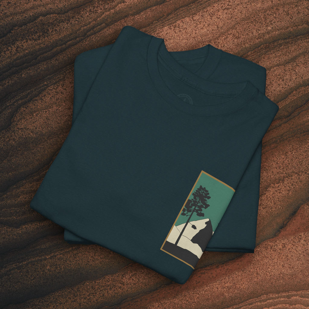 Mountain Landscape Tee – 'Stay' Graphic Nature Shirt