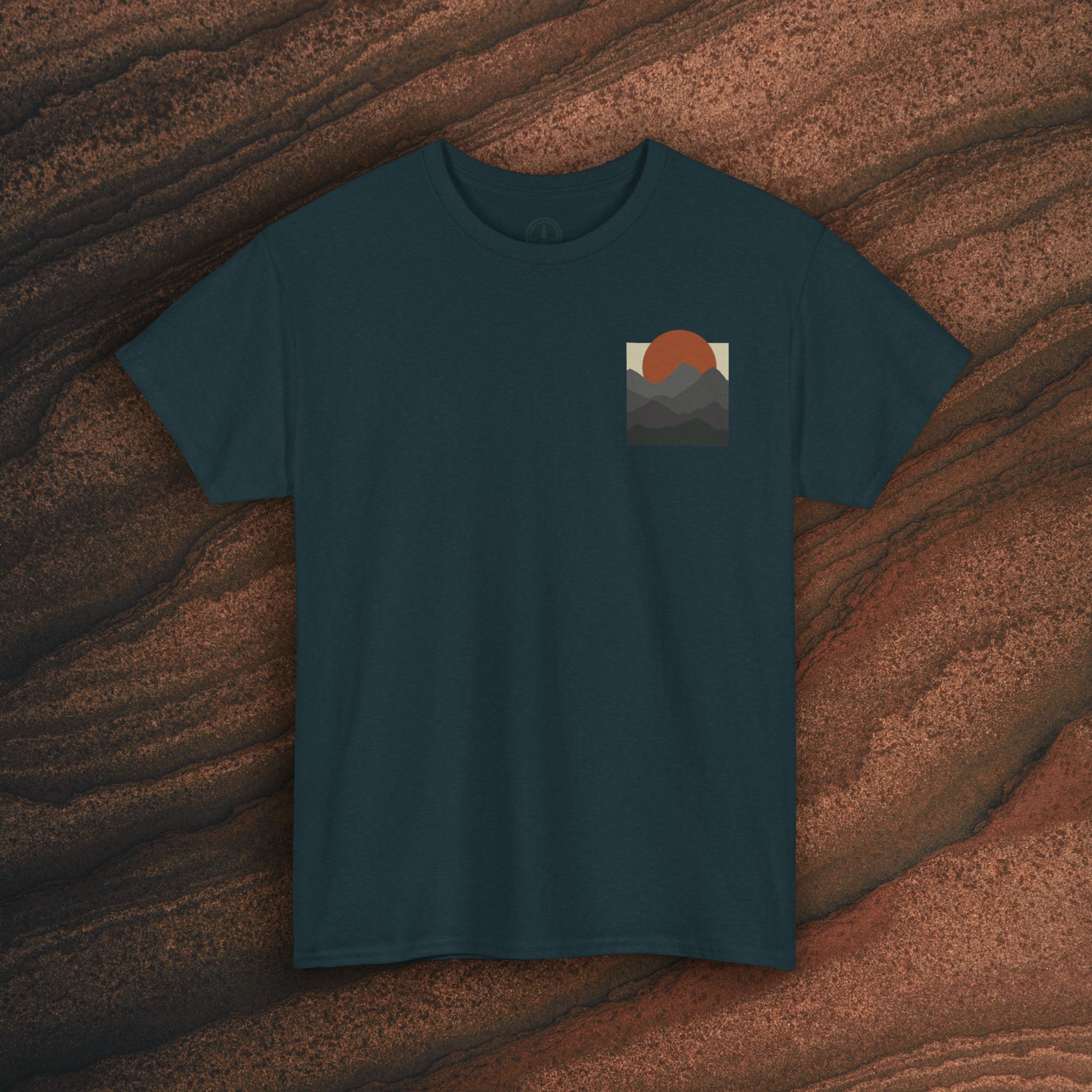 Halftone Mountain Sunset Tee