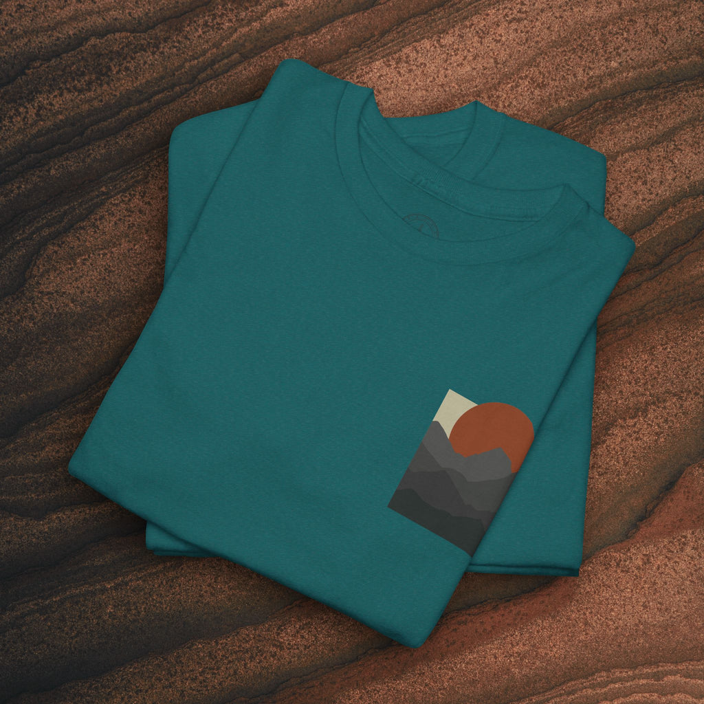 Halftone Mountain Sunset Tee
