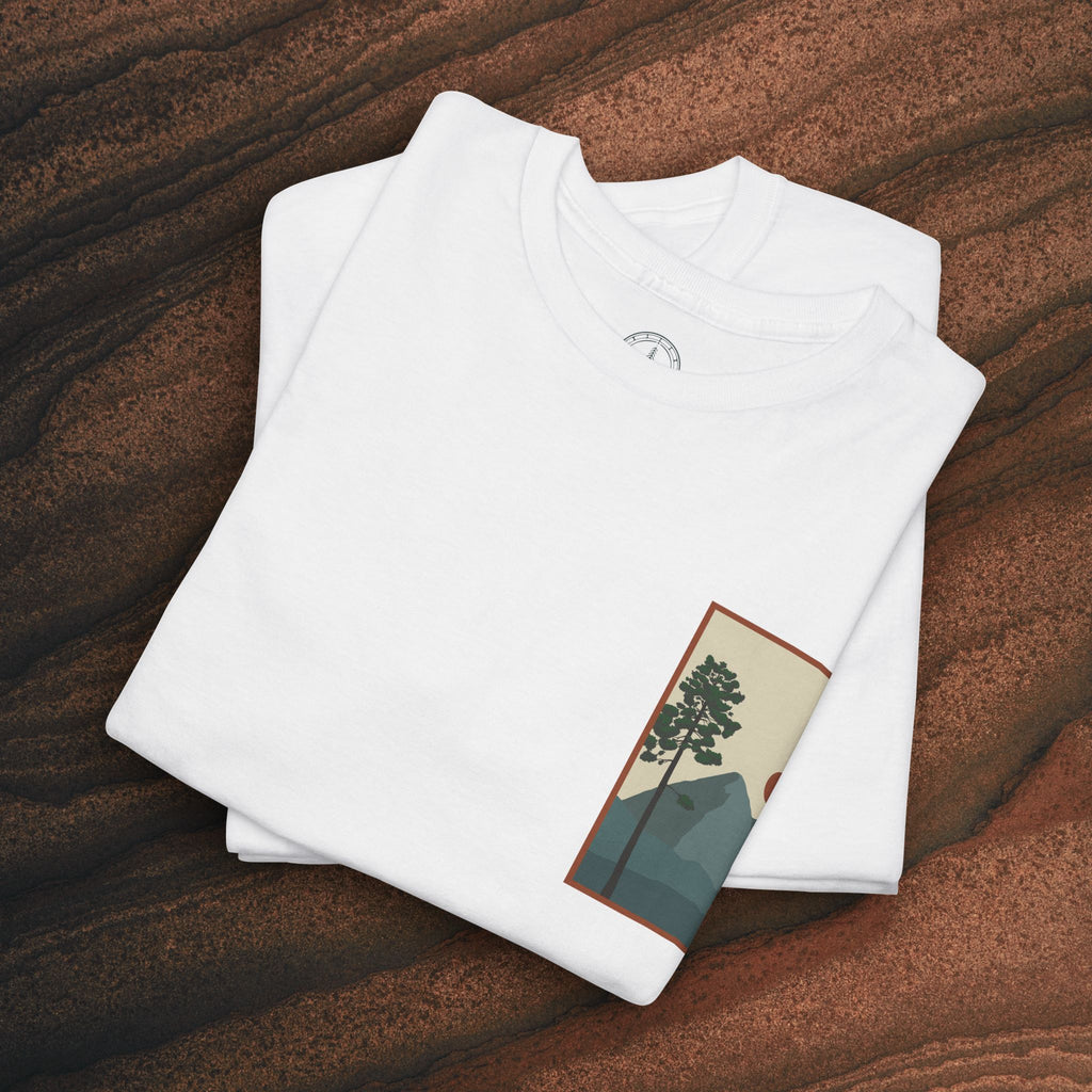 Mountain Landscape Tee – 'Stay' Graphic Nature Shirt
