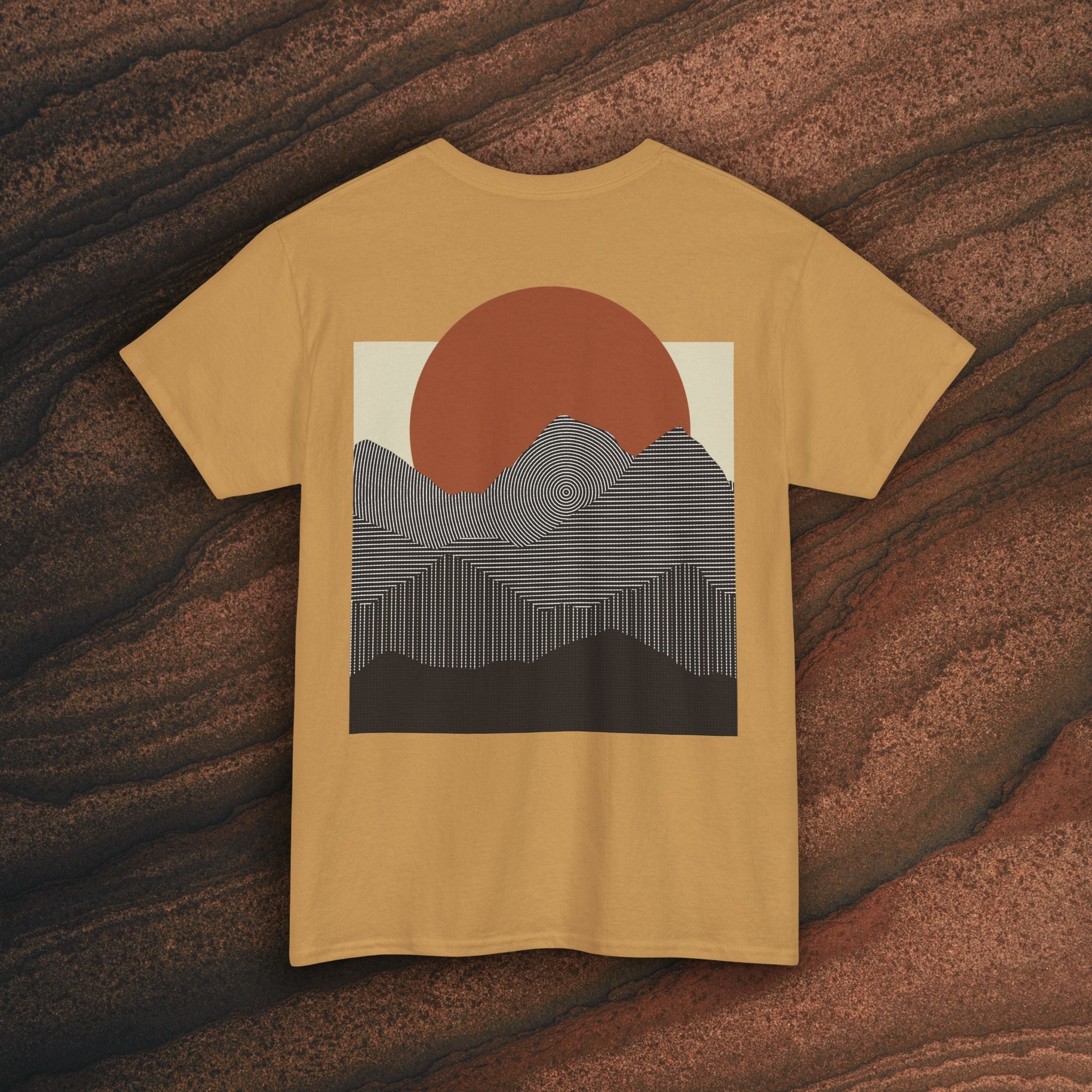 Halftone Mountain Sunset Tee