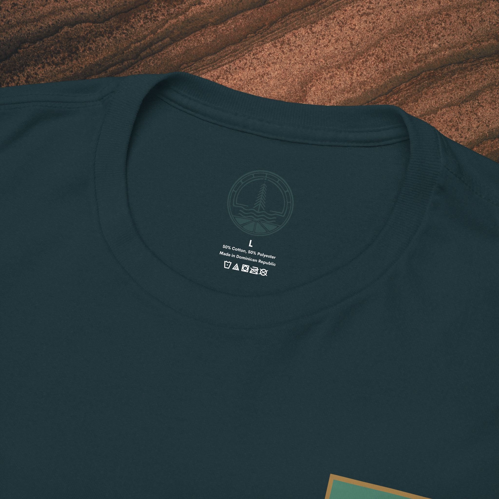 Mountain Landscape Tee – 'Stay' Graphic Nature Shirt