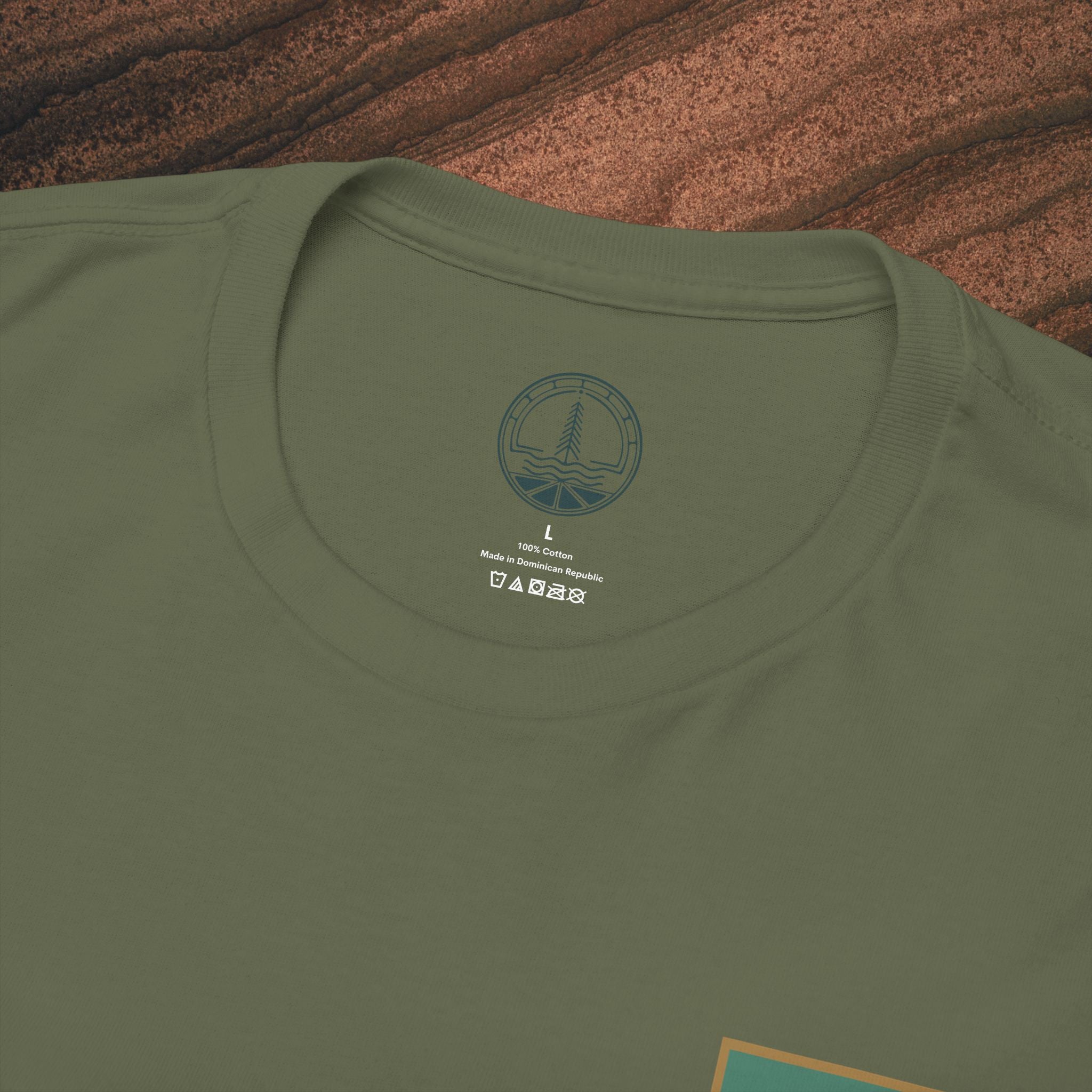 Mountain Landscape Tee – 'Stay' Graphic Nature Shirt