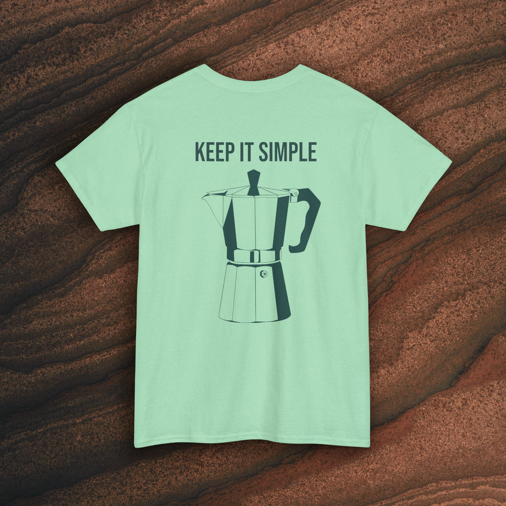 Keep It Simple Tee — Minimalist Coffee Moka Shirt