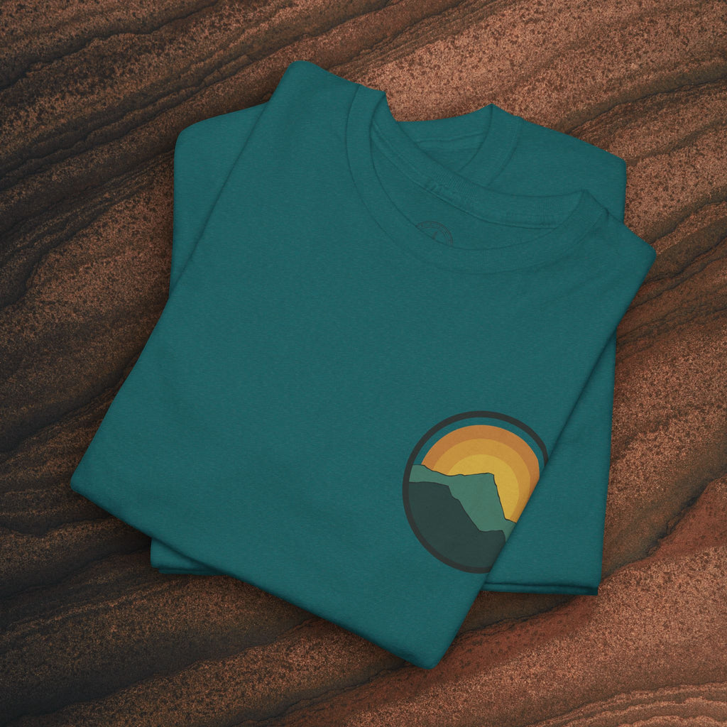 Retro Sunset Mountain Graphic Tee