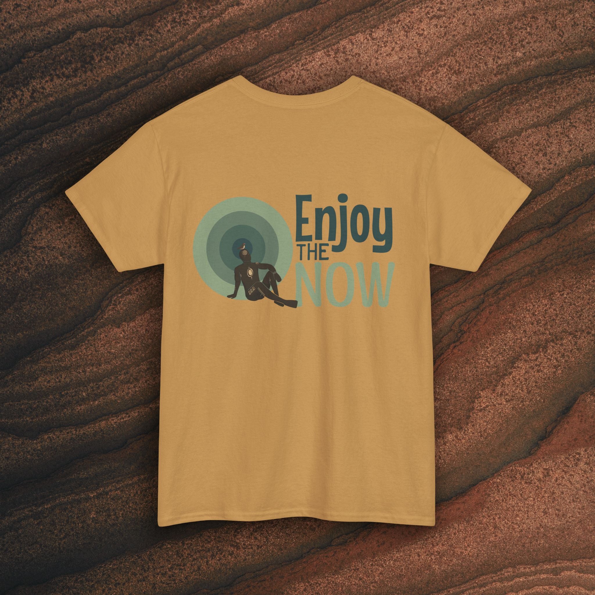 Enjoy the Now T‑Shirt — Mindful Retro Graphic Tee