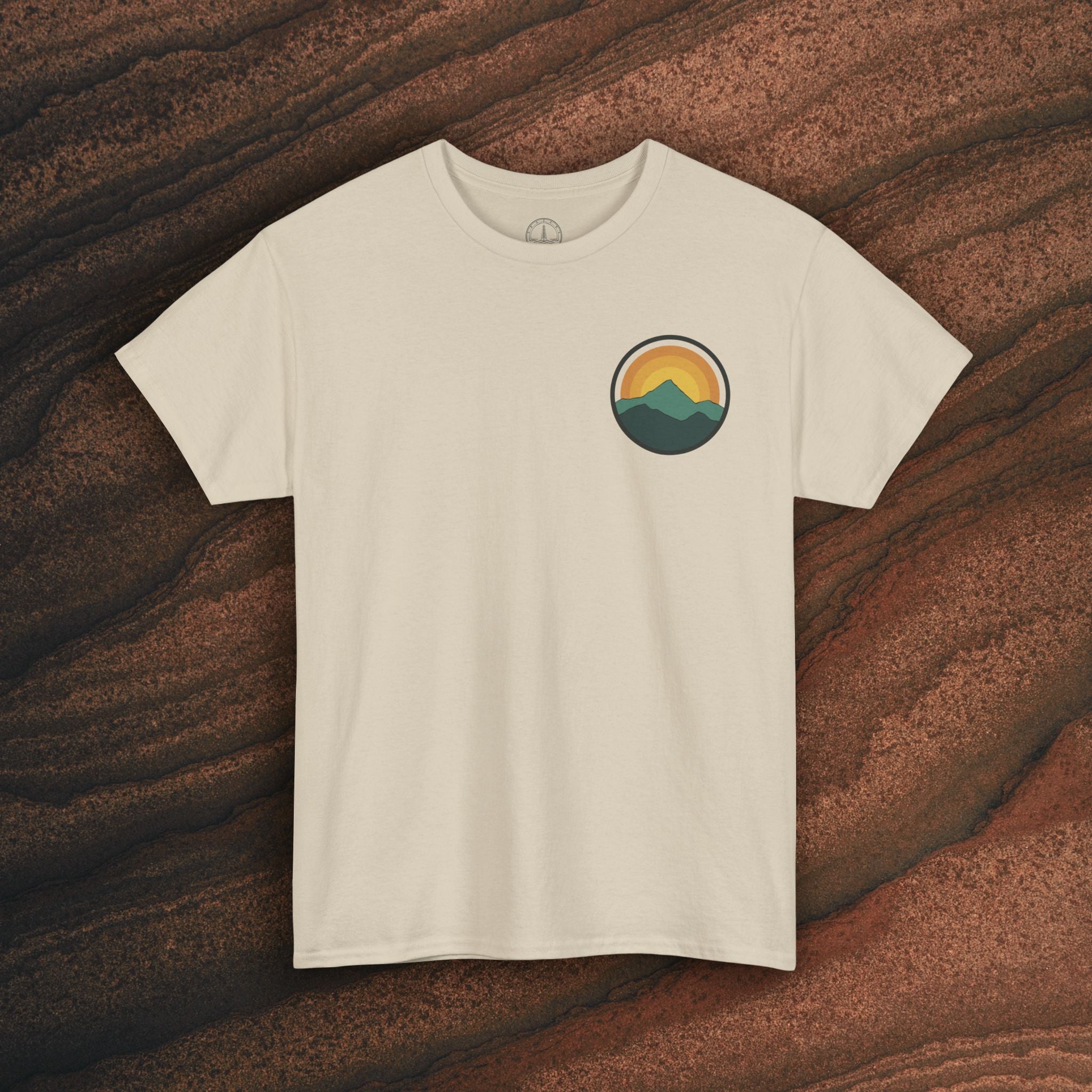Retro Sunset Mountain Graphic Tee