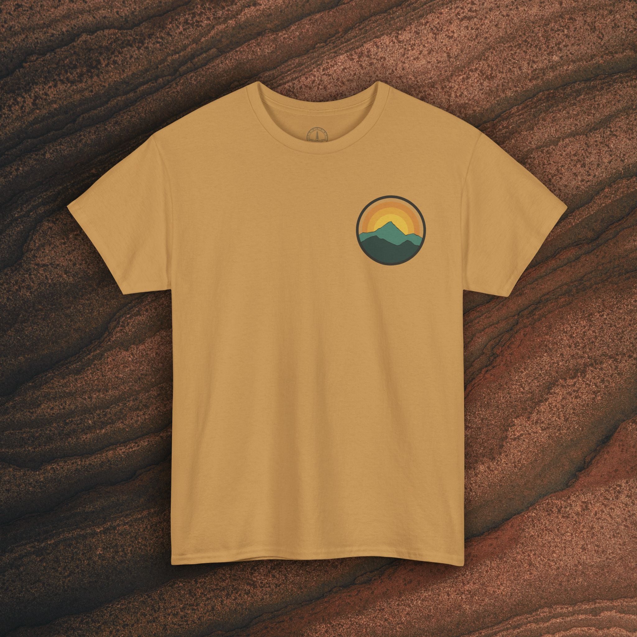 Retro Sunset Mountain Graphic Tee