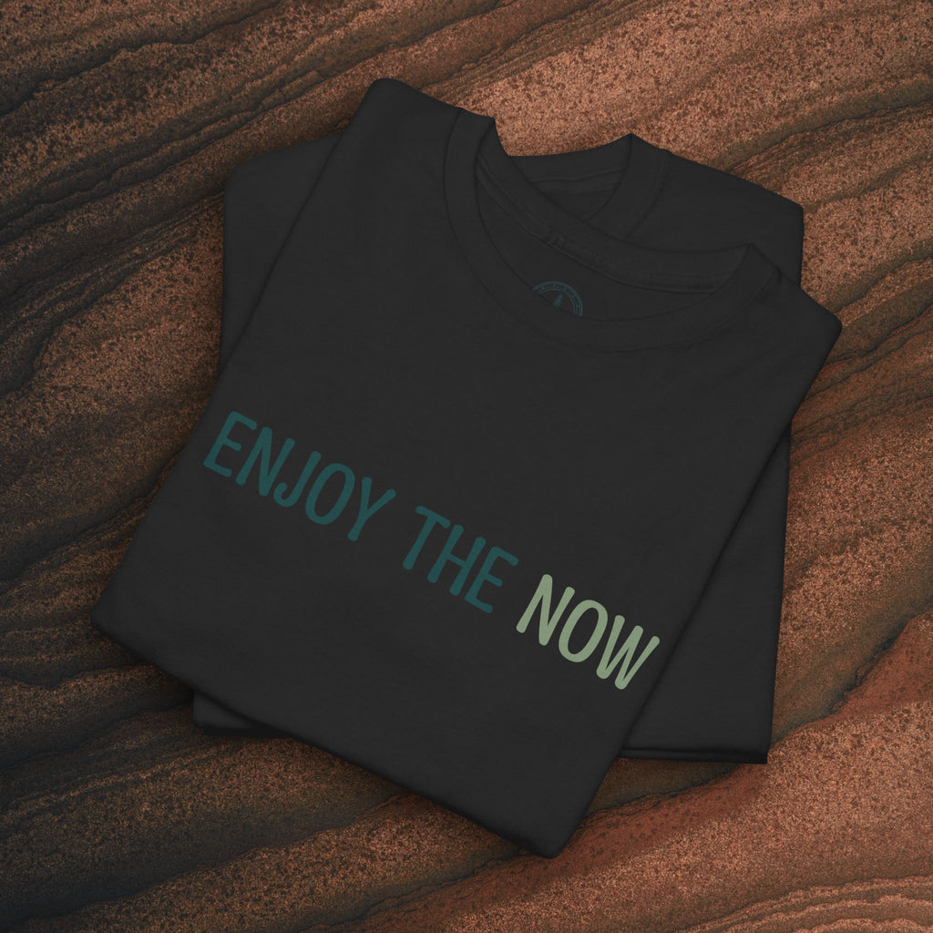 Enjoy the Now T‑Shirt — Mindful Retro Graphic Tee